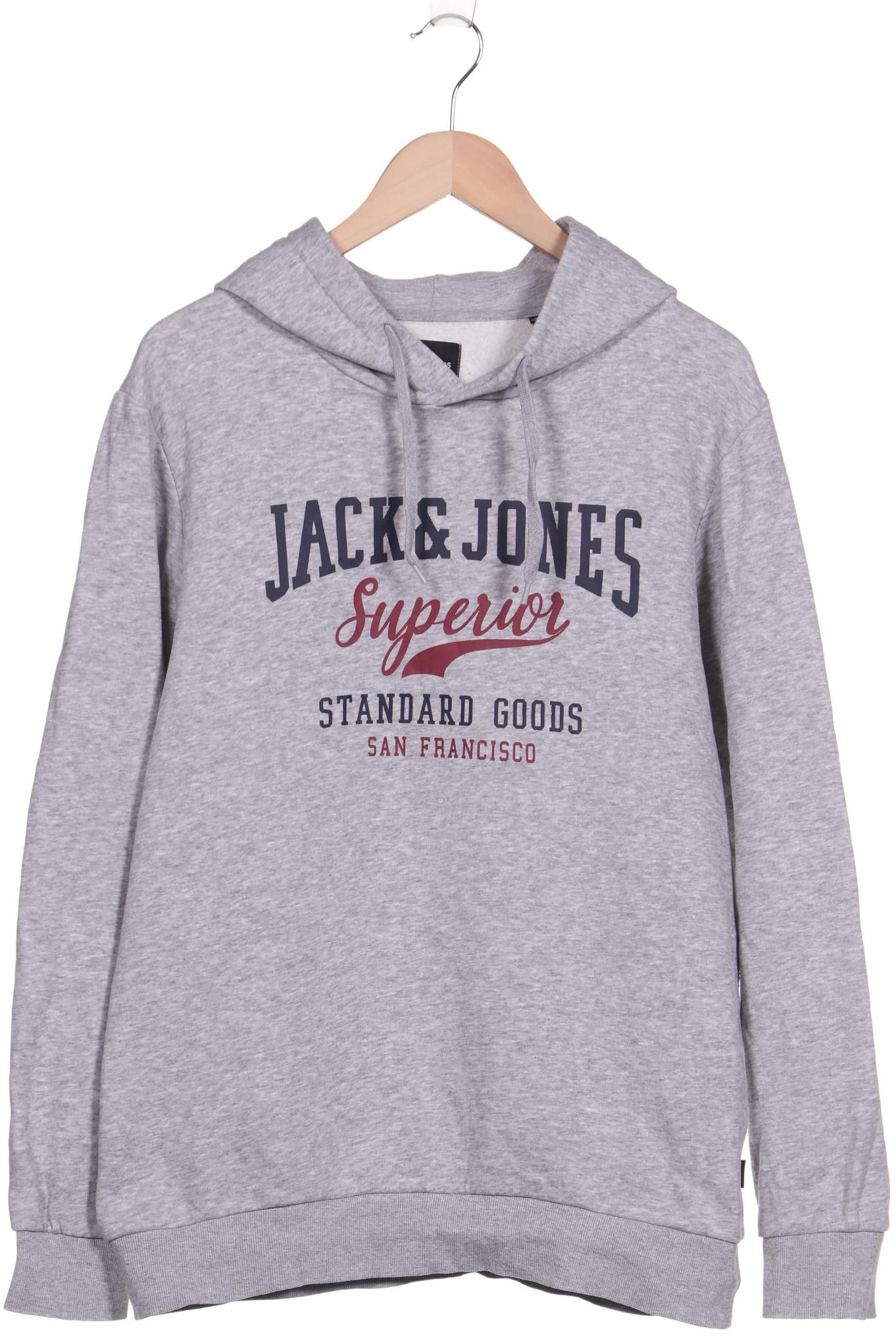 

JACK & JONES Herren Kapuzenpullover, grau