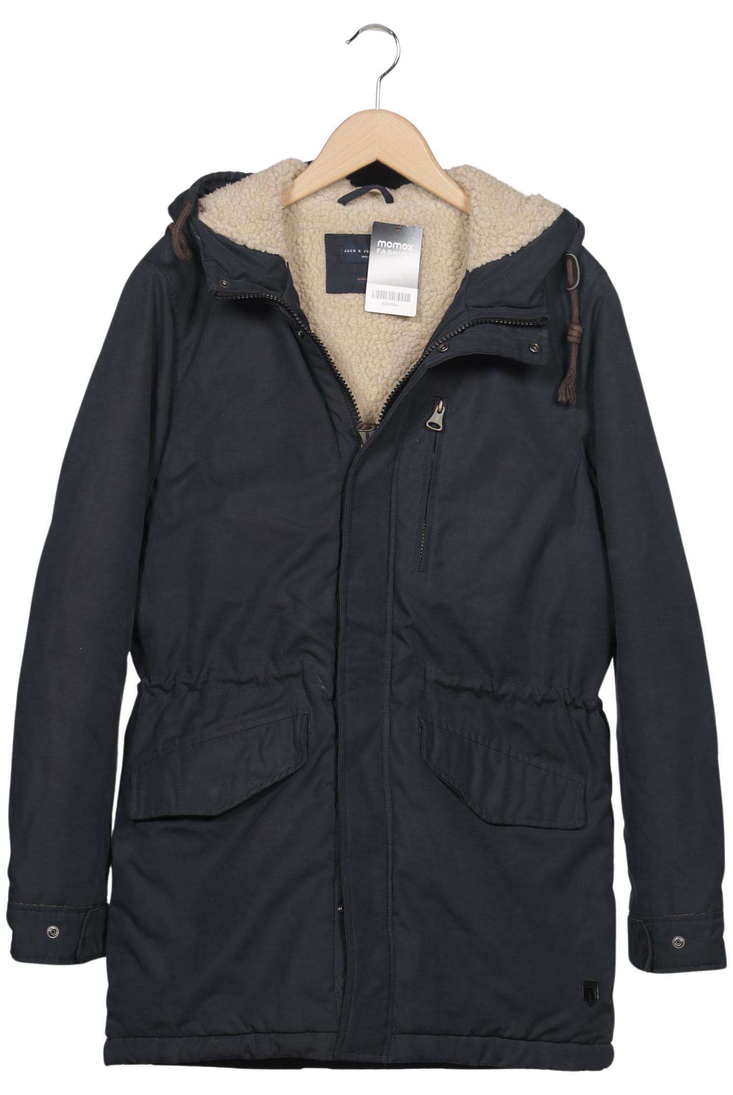 

Jack & Jones Herren Mantel, marineblau, Gr. 46