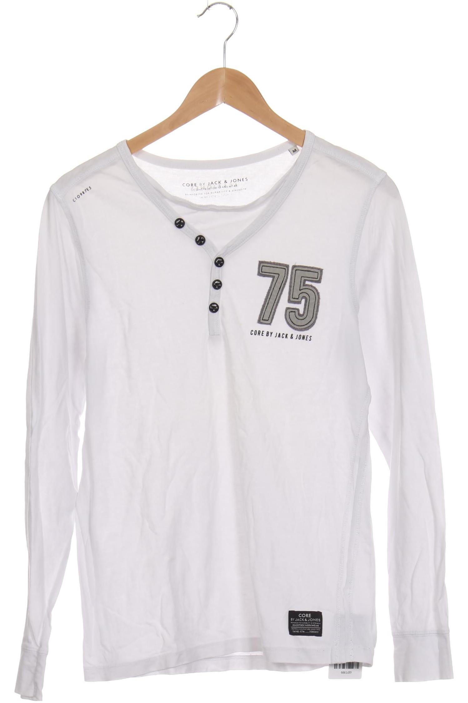 

Jack & Jones Herren Langarmshirt, weiß, Gr. 48