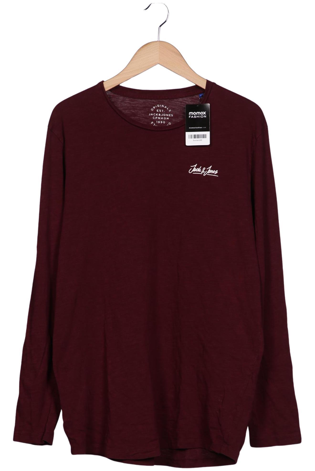 Thumbnail - Jack &amp; Jones Herren Langarmshirt, bordeaux, Gr. 54