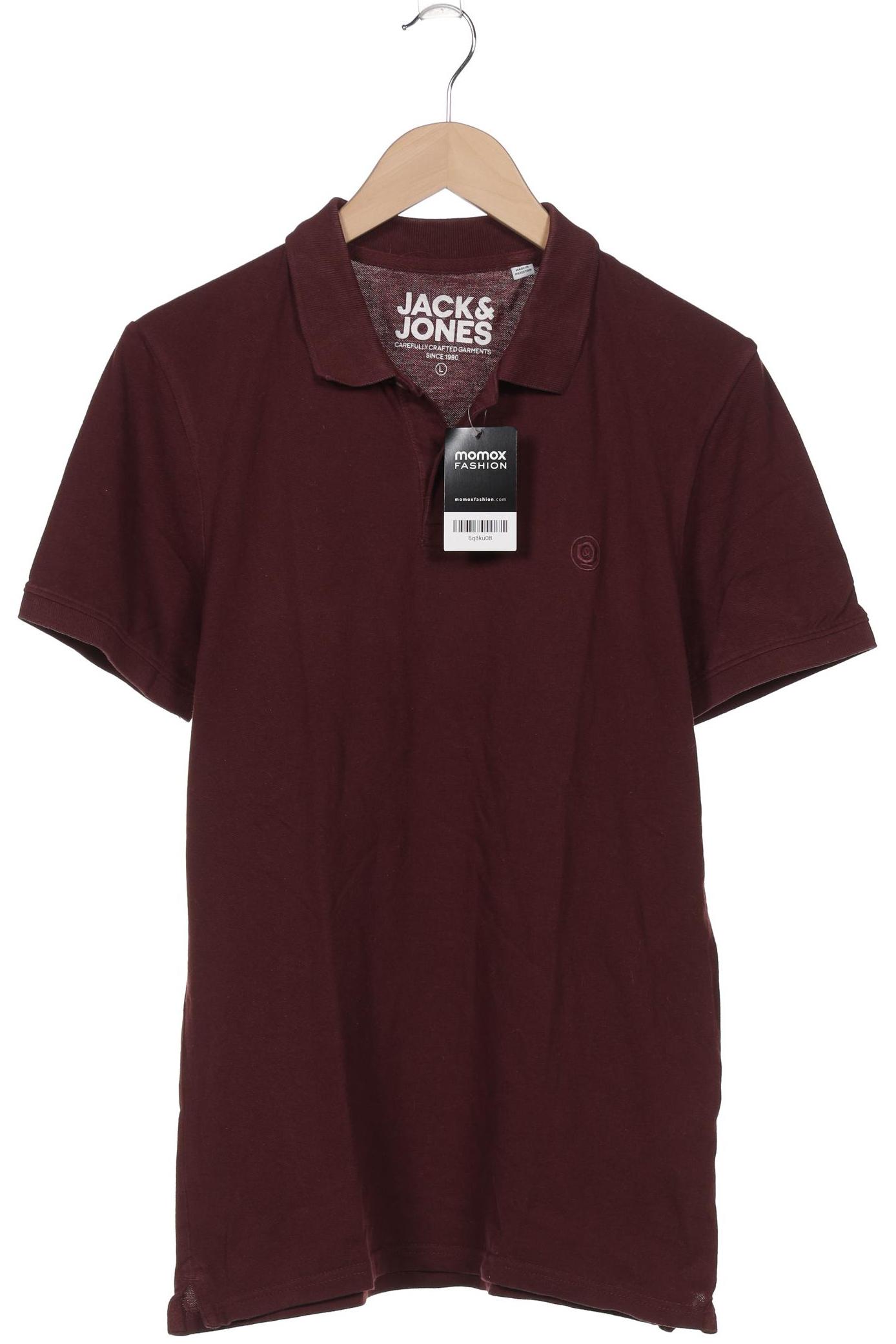

Jack & Jones Herren Poloshirt, bordeaux, Gr. 52