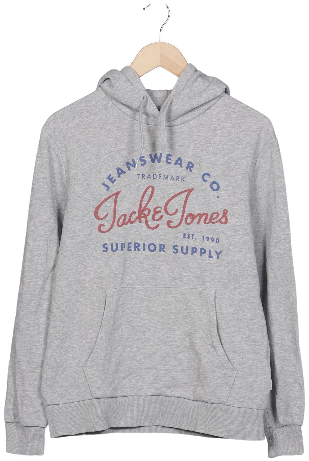 

Jack & Jones Herren Kapuzenpullover, grau, Gr. 46
