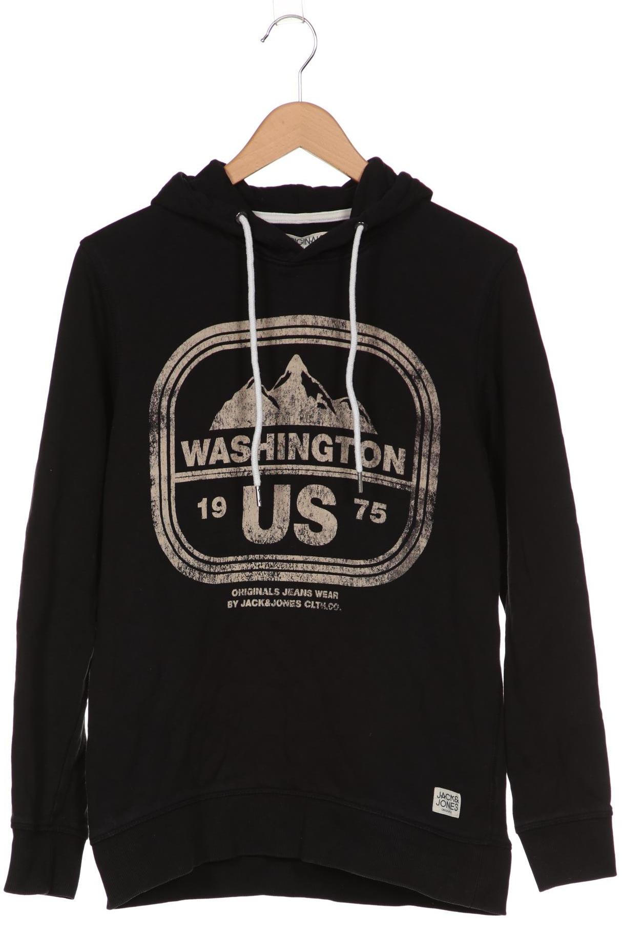 

Jack & Jones Herren Kapuzenpullover, schwarz, Gr. 48