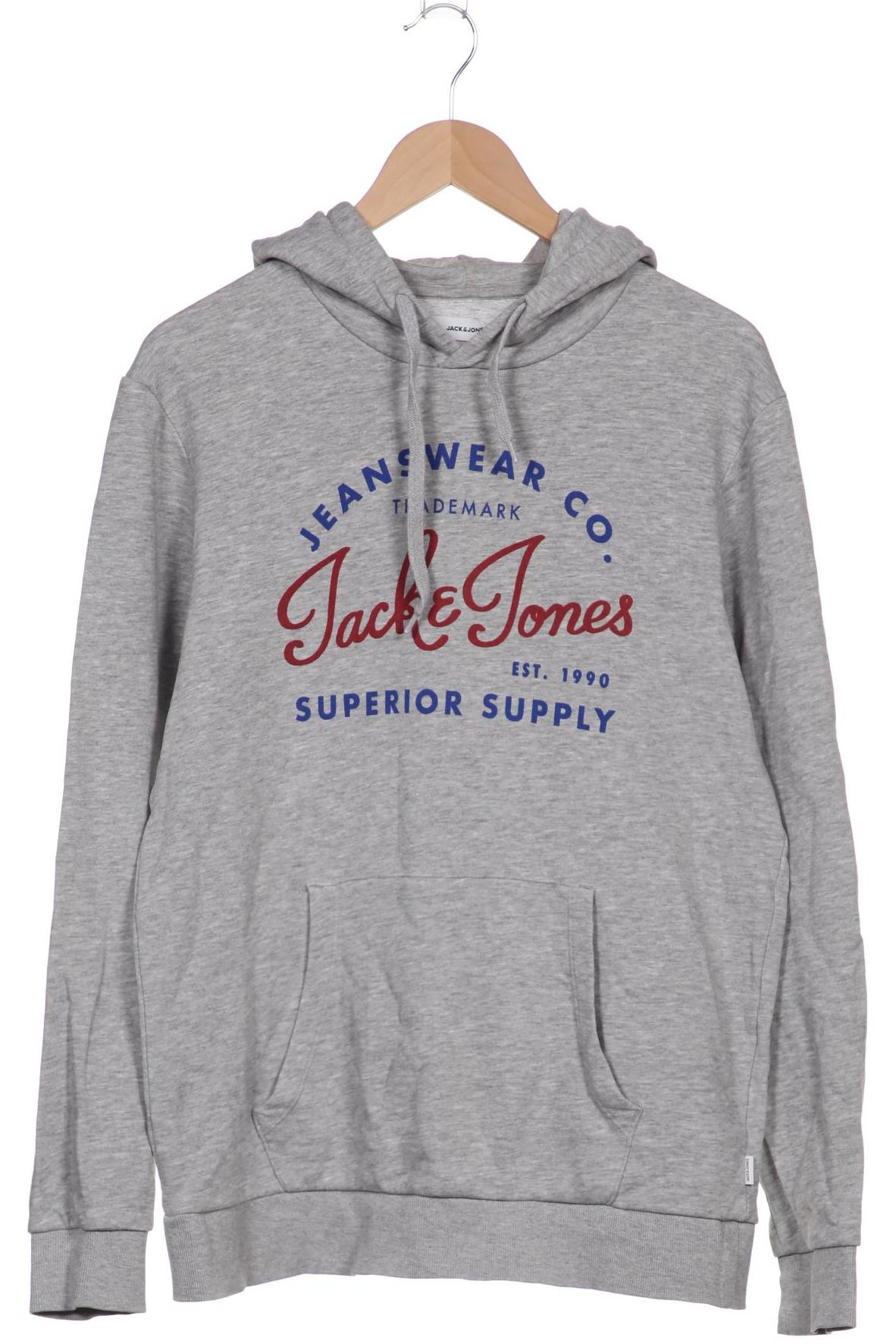 

JACK & JONES Herren Kapuzenpullover, grau