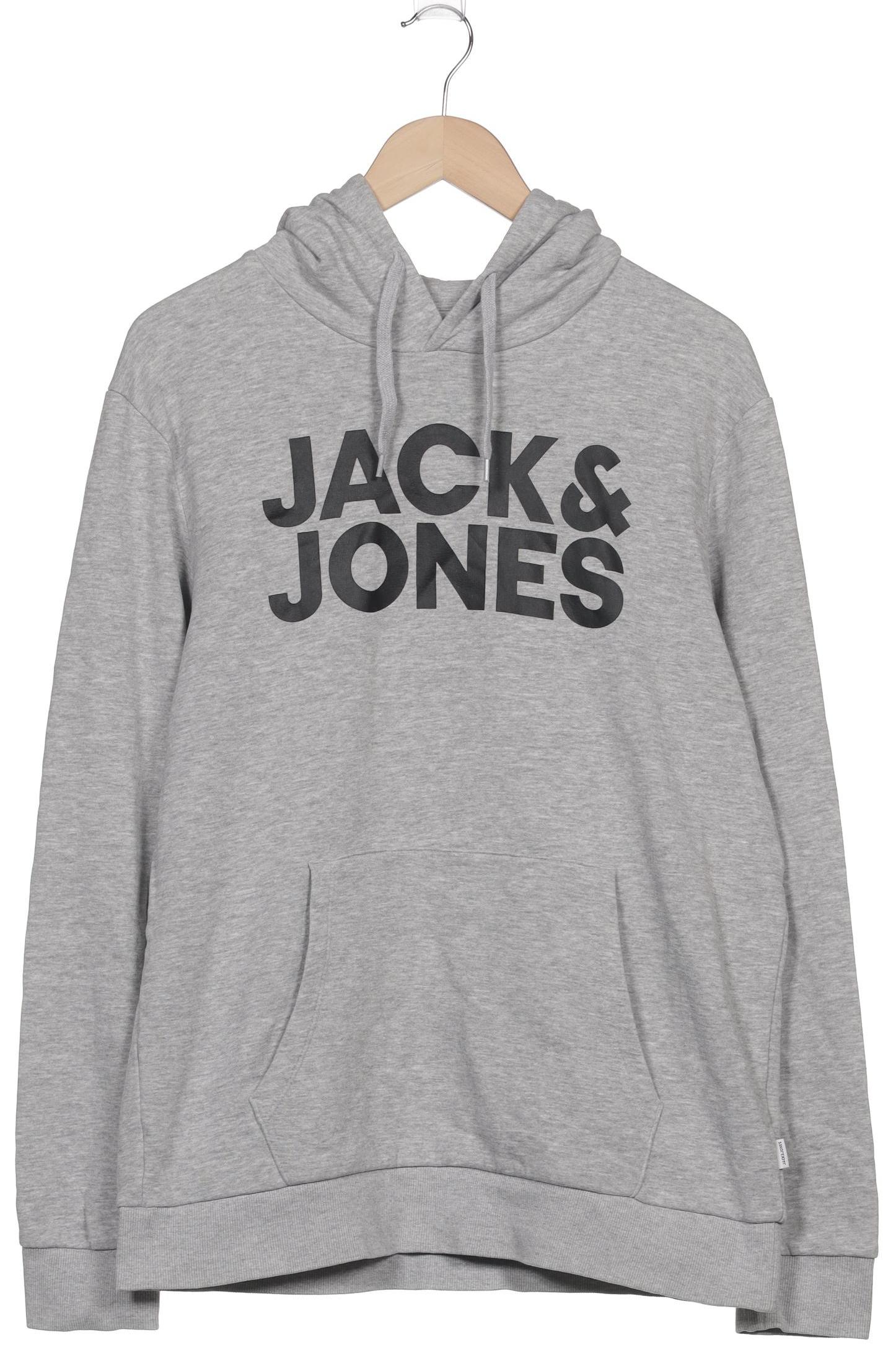

Jack & Jones Herren Kapuzenpullover, grau, Gr. 52
