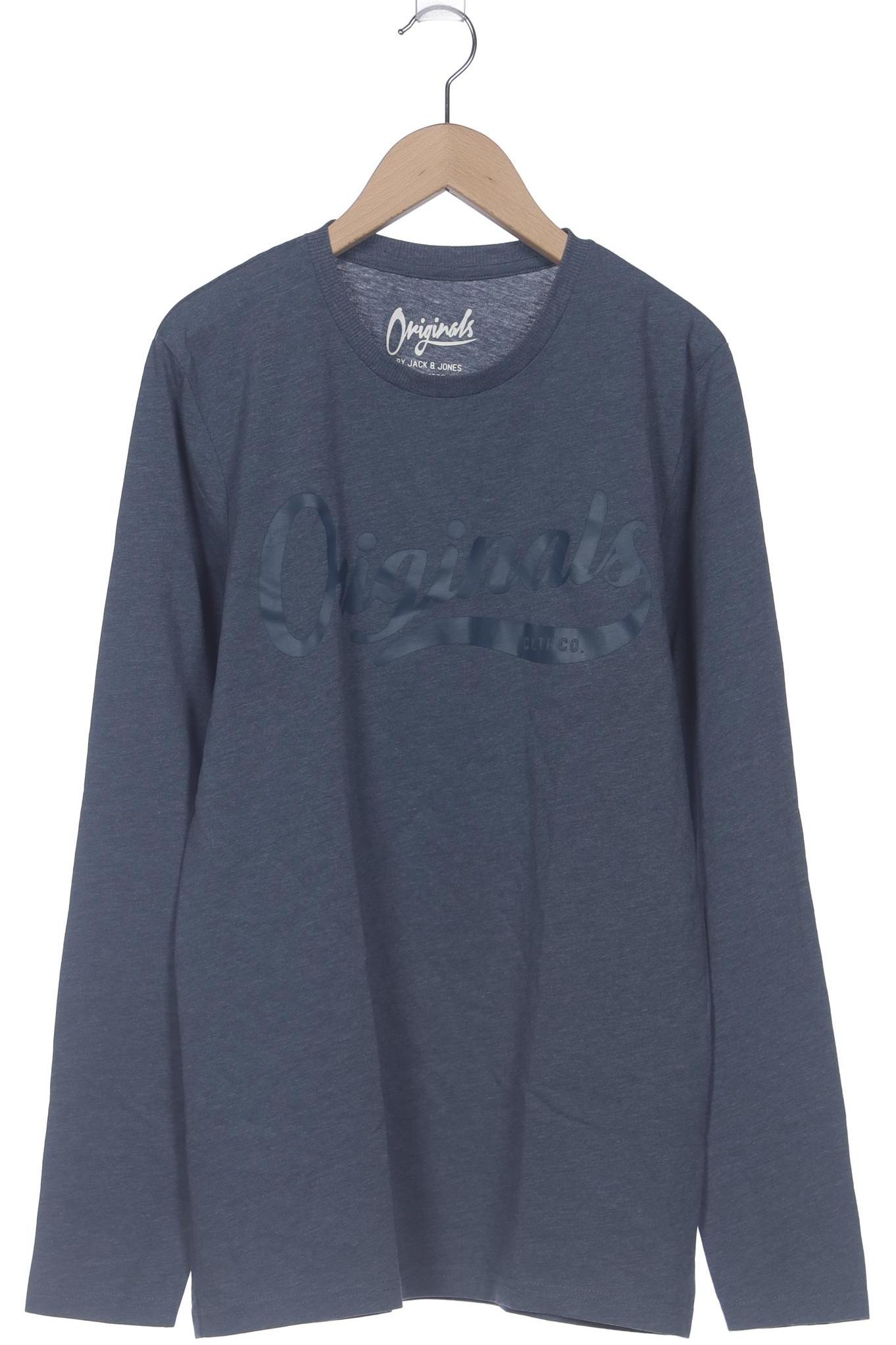 

Jack & Jones Herren Langarmshirt, blau, Gr. 48