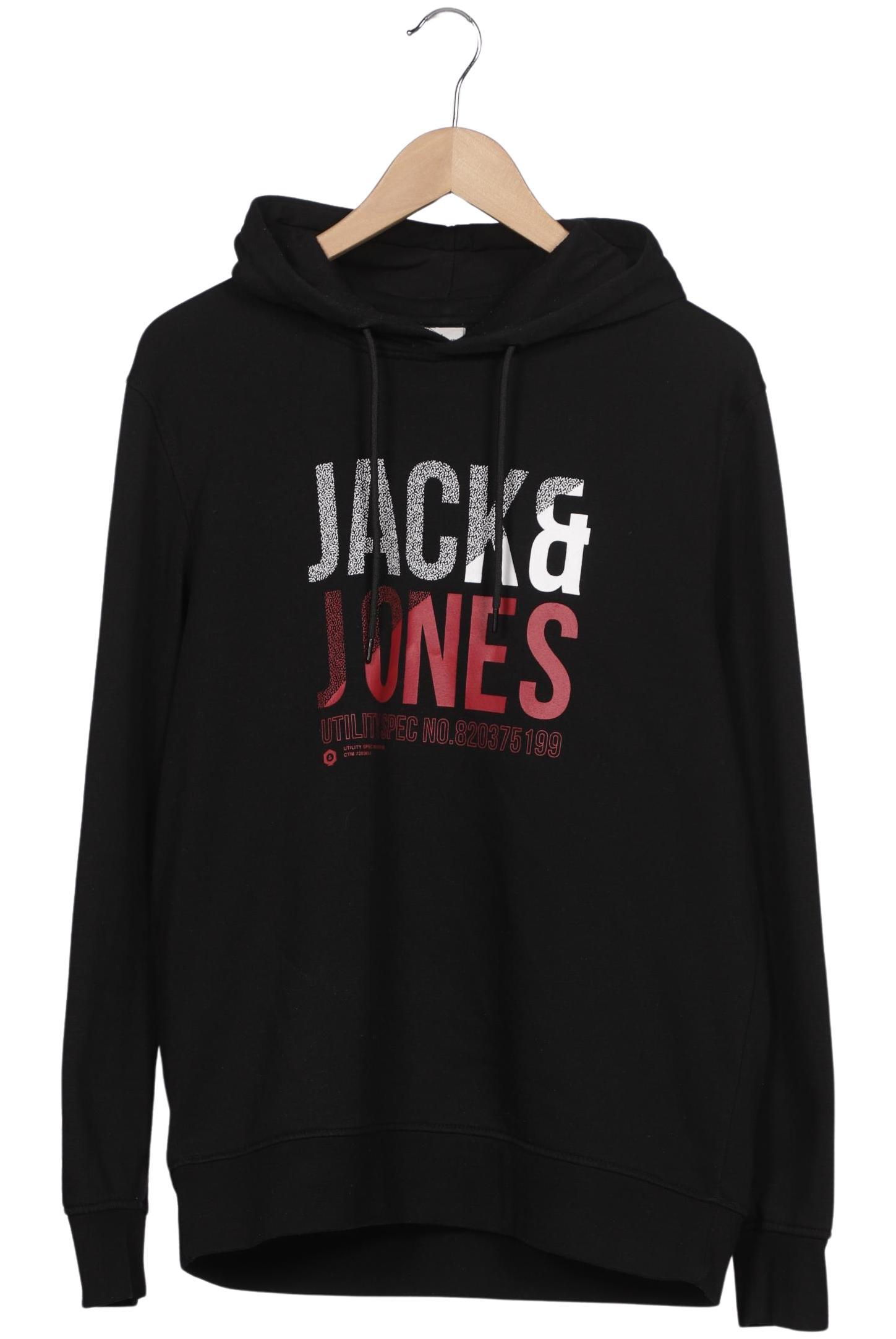 

Jack & Jones Herren Kapuzenpullover, schwarz, Gr. 52