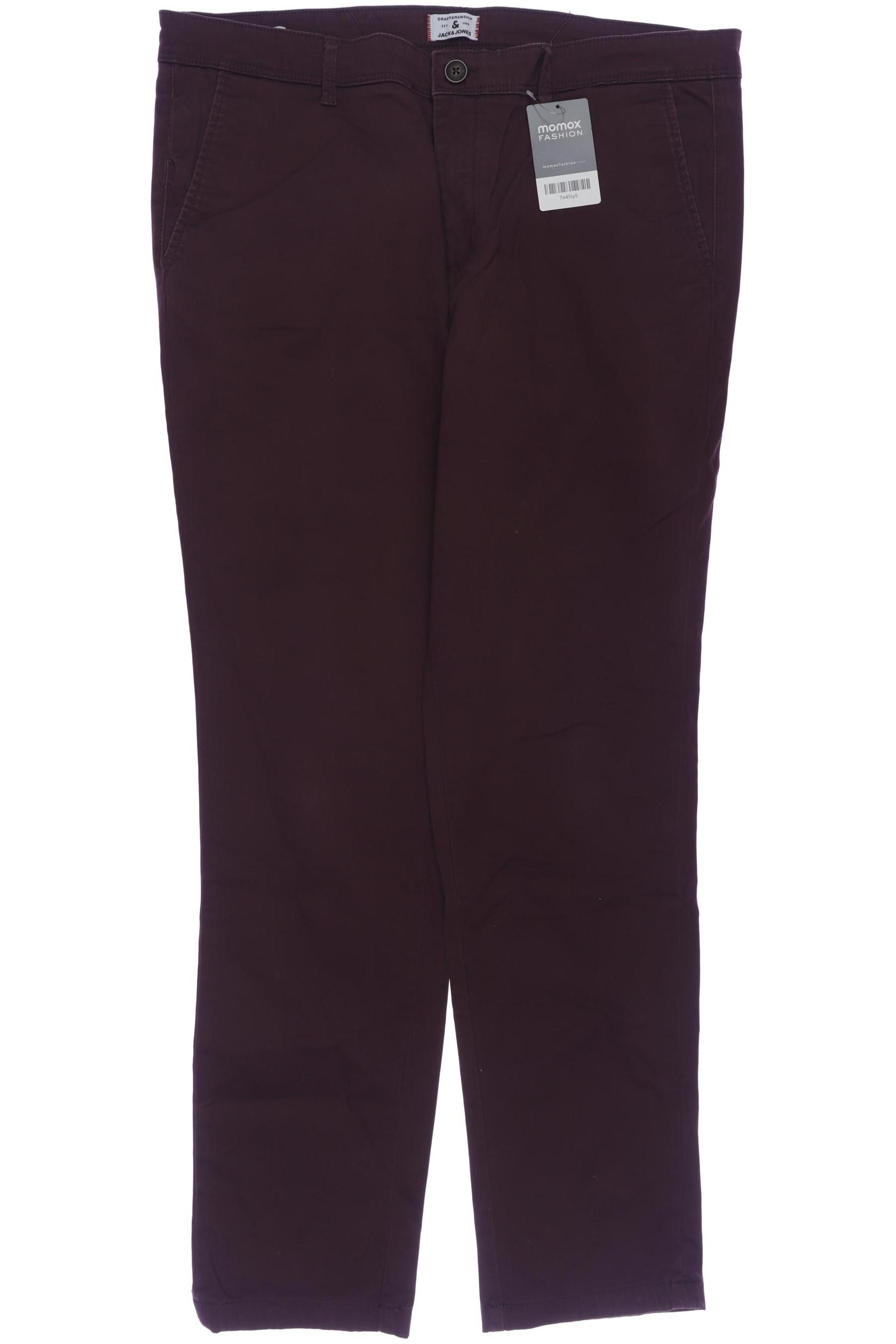 

Jack & Jones Herren Stoffhose, bordeaux, Gr. 36
