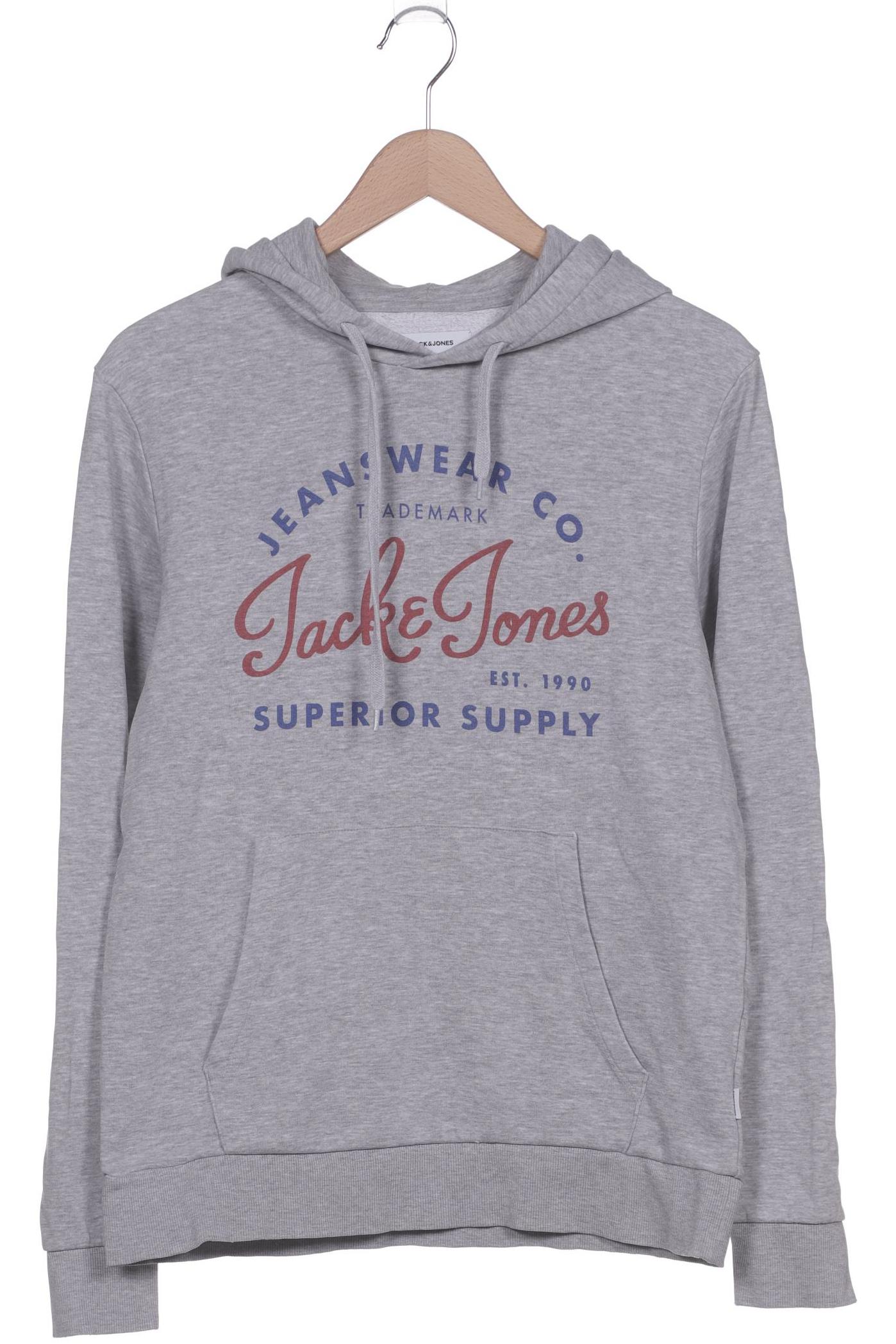 

Jack & Jones Herren Kapuzenpullover, grau, Gr. 46