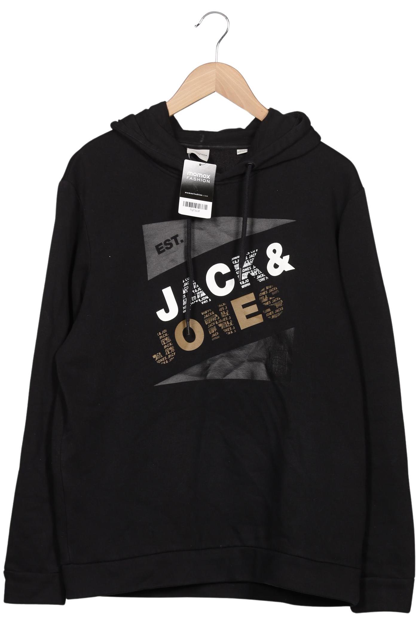 

Jack & Jones Herren Kapuzenpullover, schwarz, Gr. 52