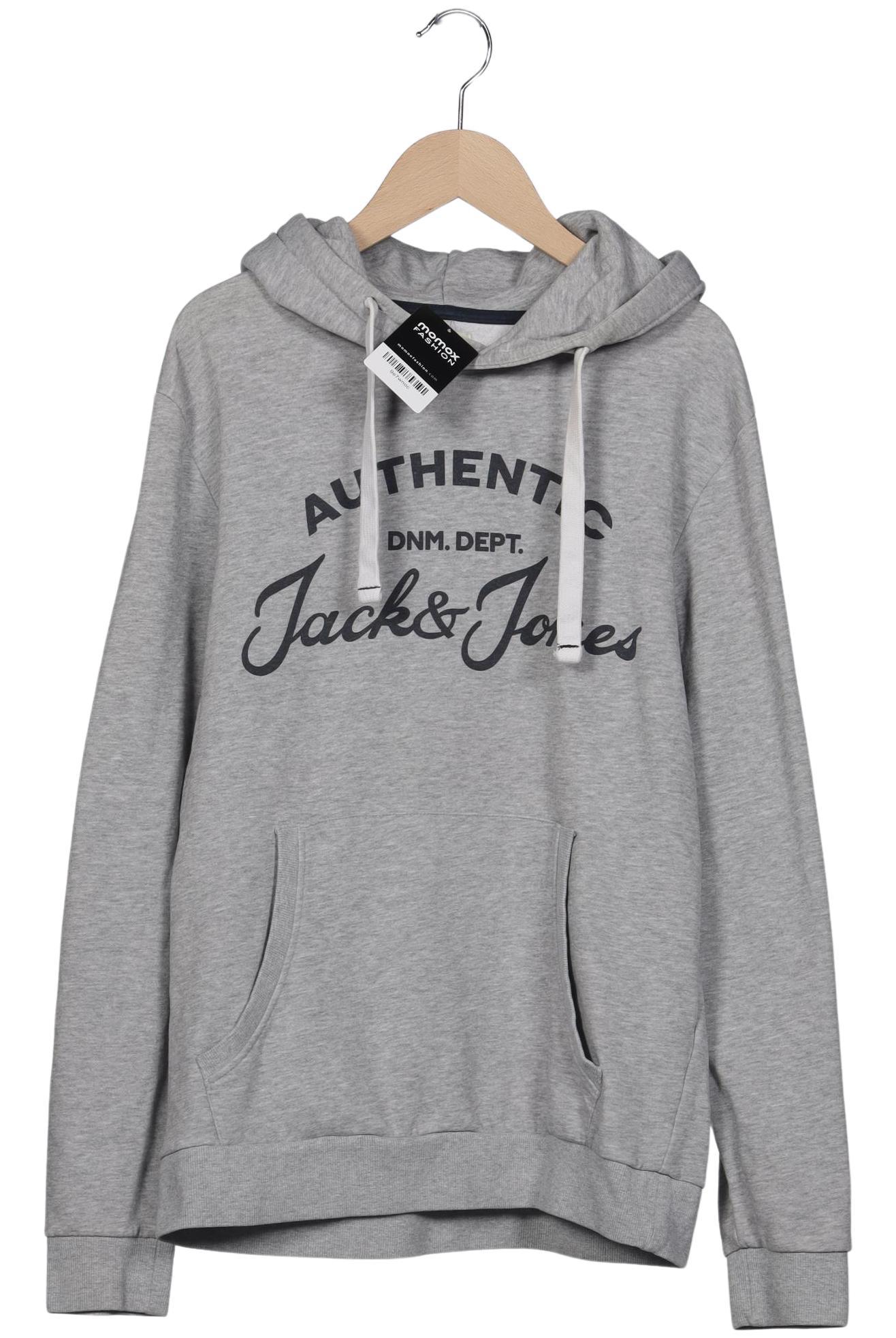 

Jack & Jones Herren Kapuzenpullover, grau, Gr. 48