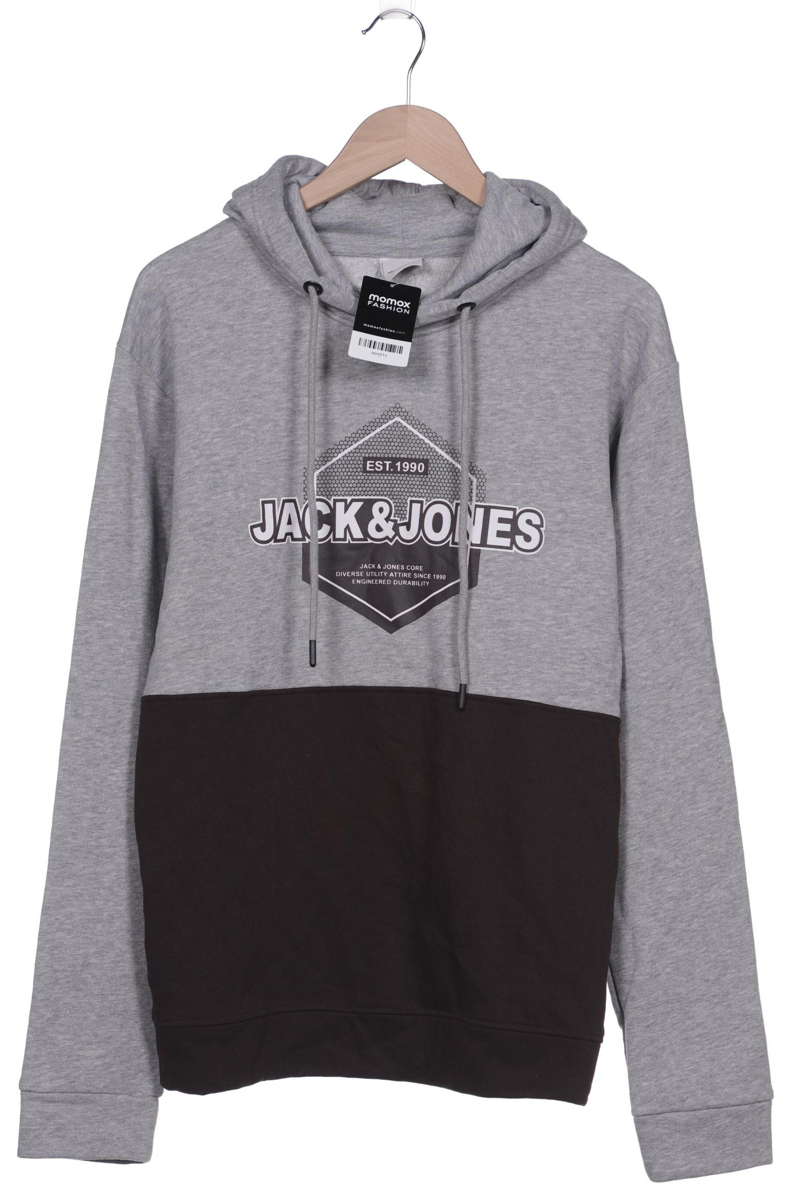 

JACK & JONES Herren Kapuzenpullover, grau