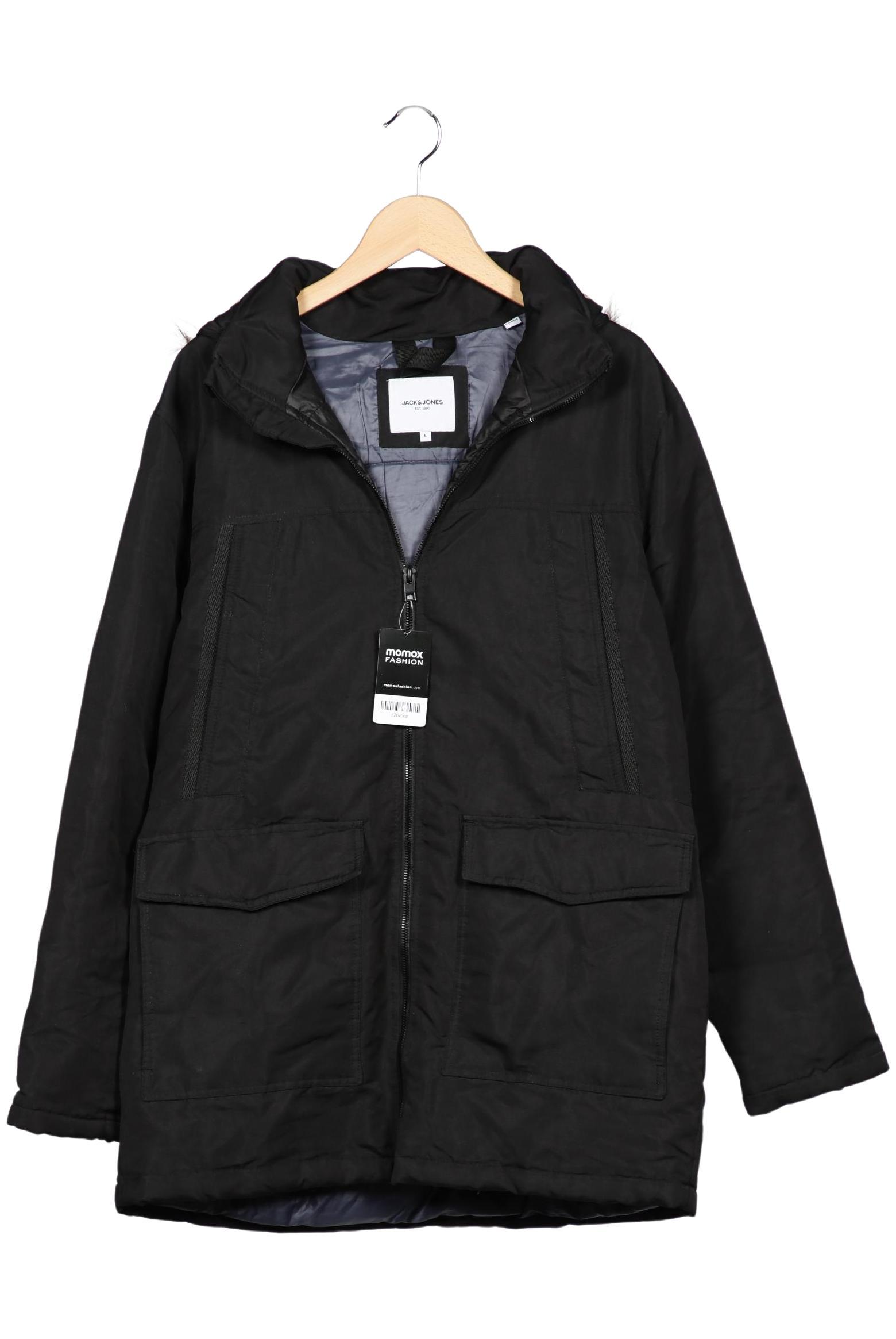 Thumbnail - Jack &amp; Jones Herren Mantel, schwarz, Gr. 52