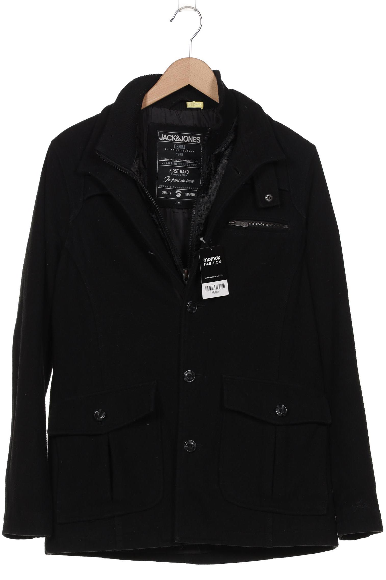 

Jack & Jones Herren Mantel, schwarz, Gr. 46