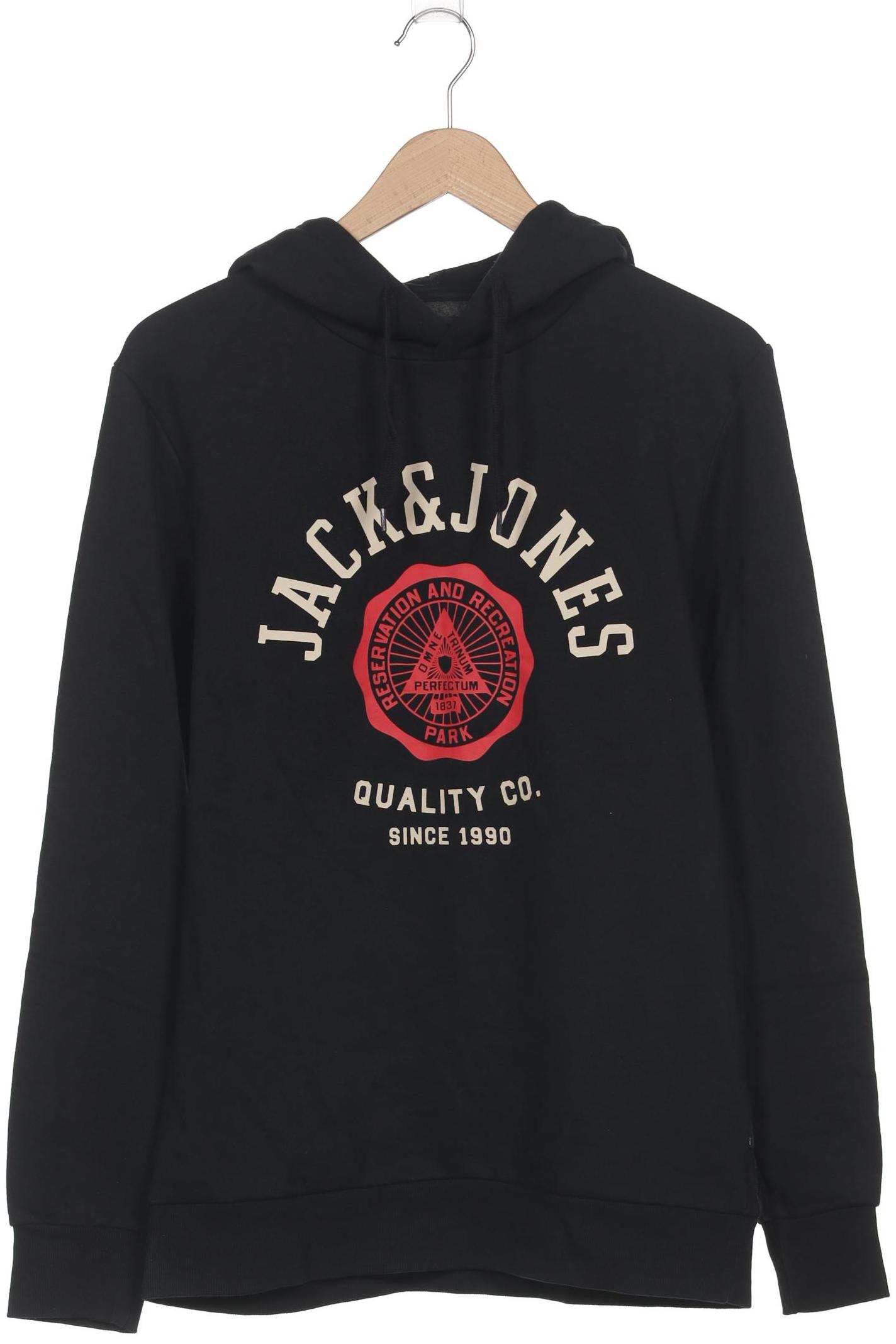 

Jack & Jones Herren Kapuzenpullover, schwarz, Gr. 48