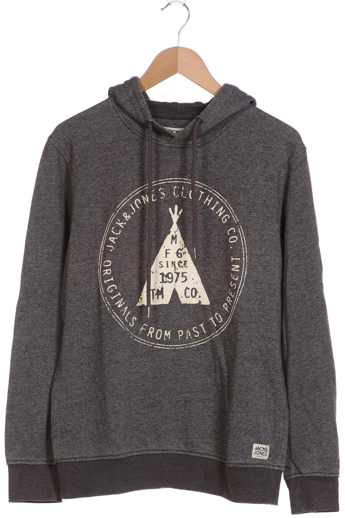 

JACK & JONES Herren Kapuzenpullover, grau