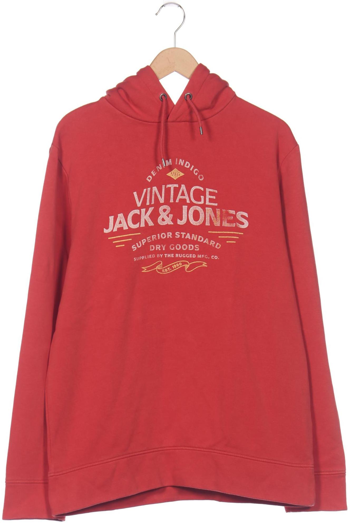 

Jack & Jones Herren Kapuzenpullover, rot, Gr. 54