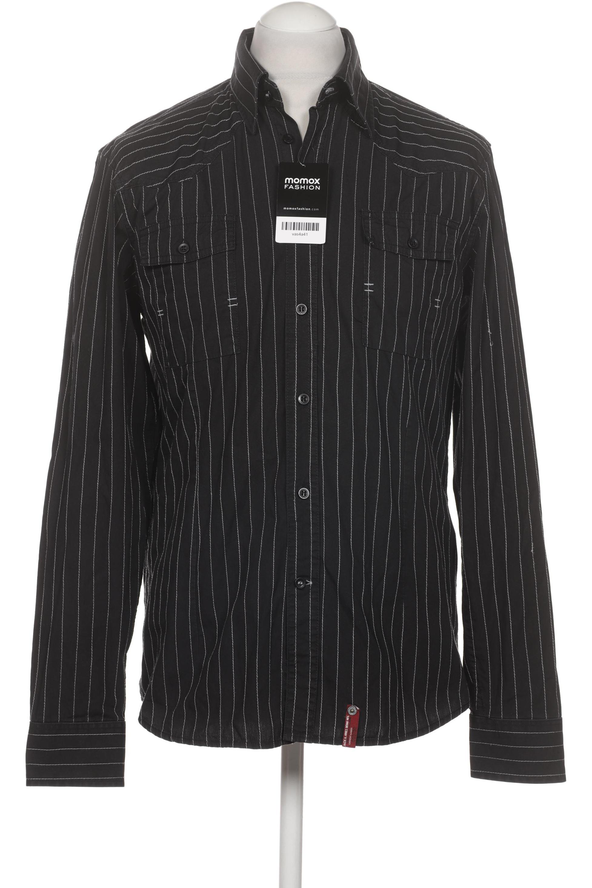 

Jack & Jones Herren Hemd, schwarz, Gr. 52
