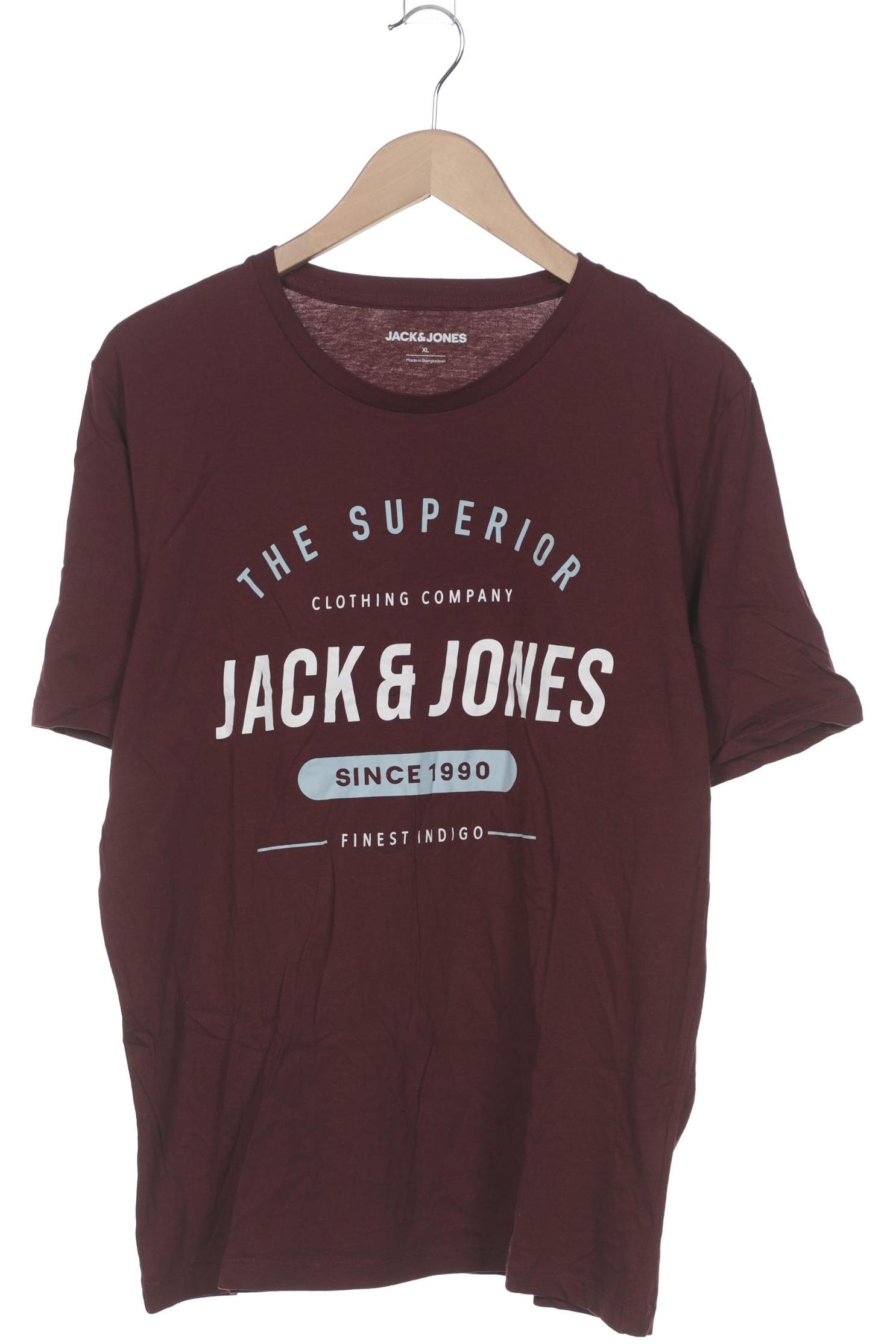 

Jack & Jones Herren T-Shirt, bordeaux, Gr. 54