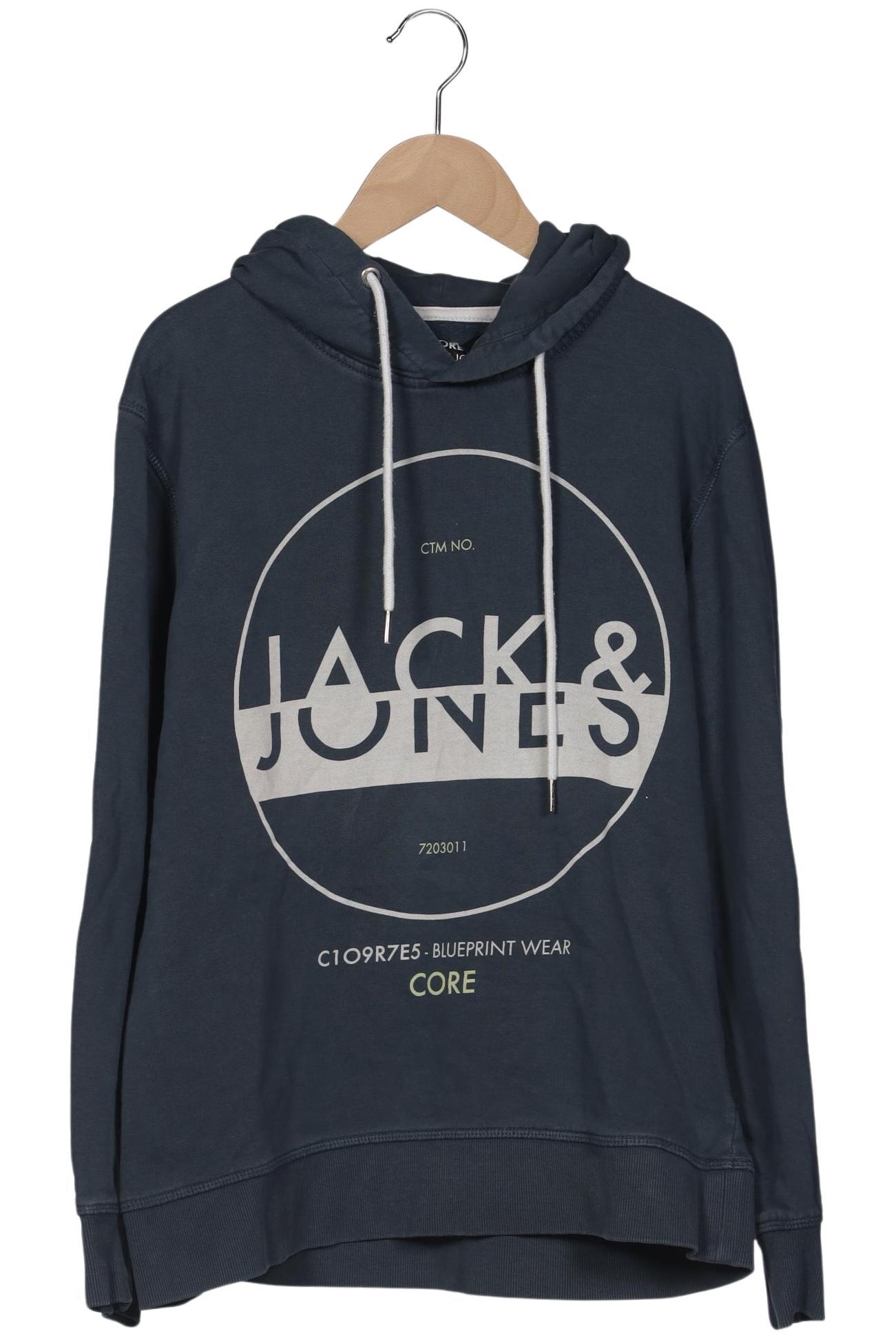 

Jack & Jones Herren Kapuzenpullover, blau, Gr. 52