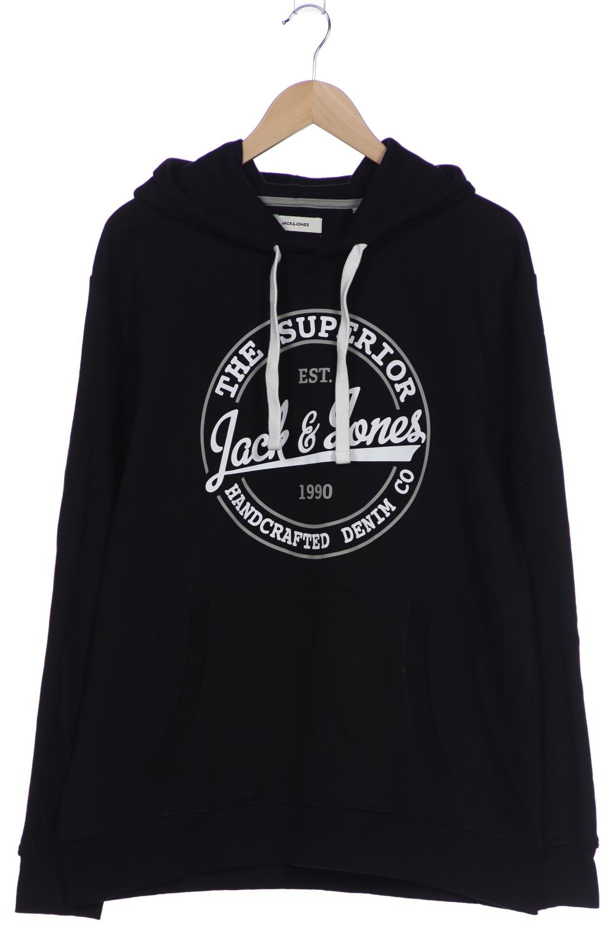 

Jack & Jones Herren Kapuzenpullover, schwarz, Gr. 56