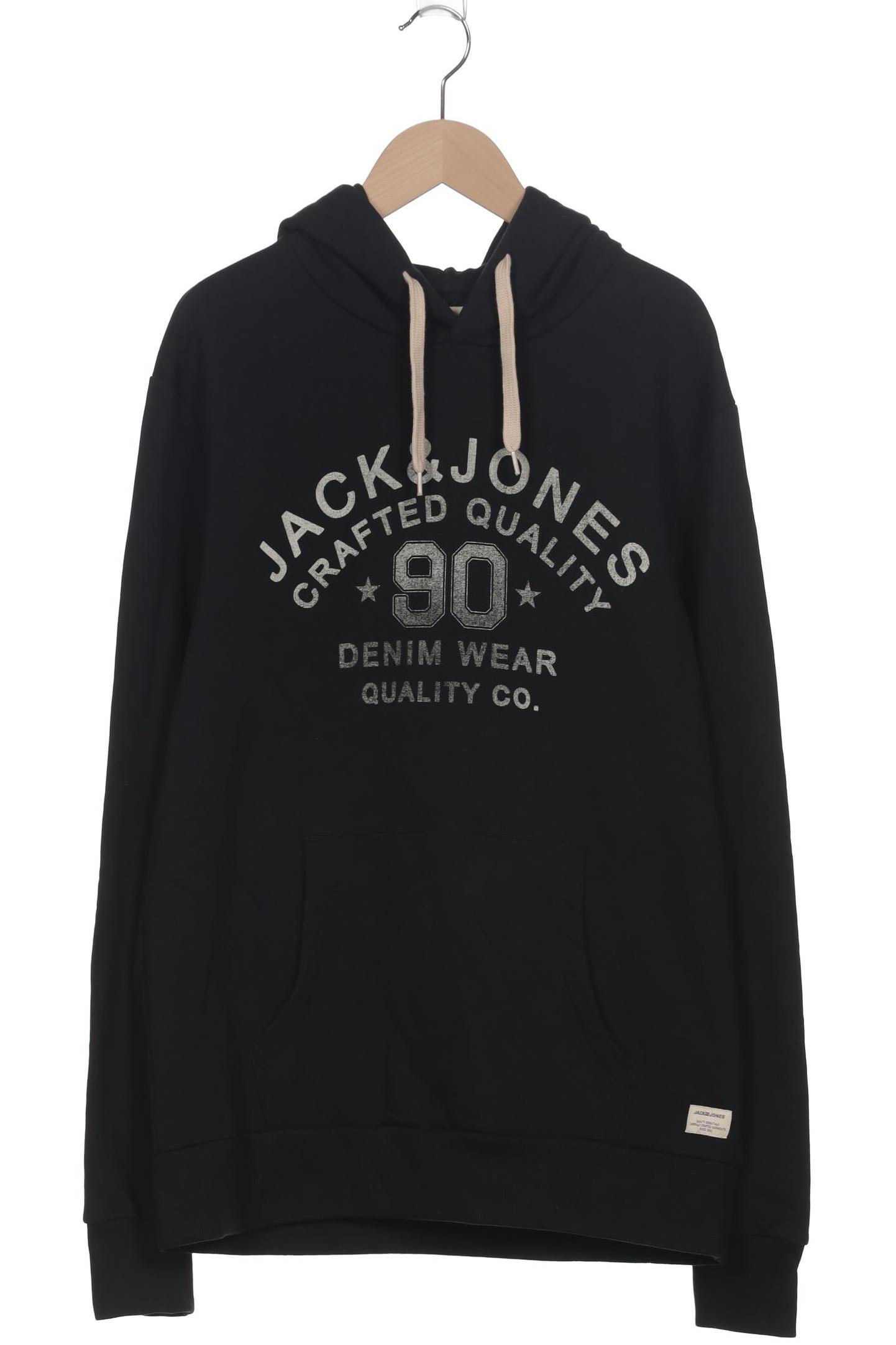 

Jack & Jones Herren Kapuzenpullover, schwarz, Gr. 52