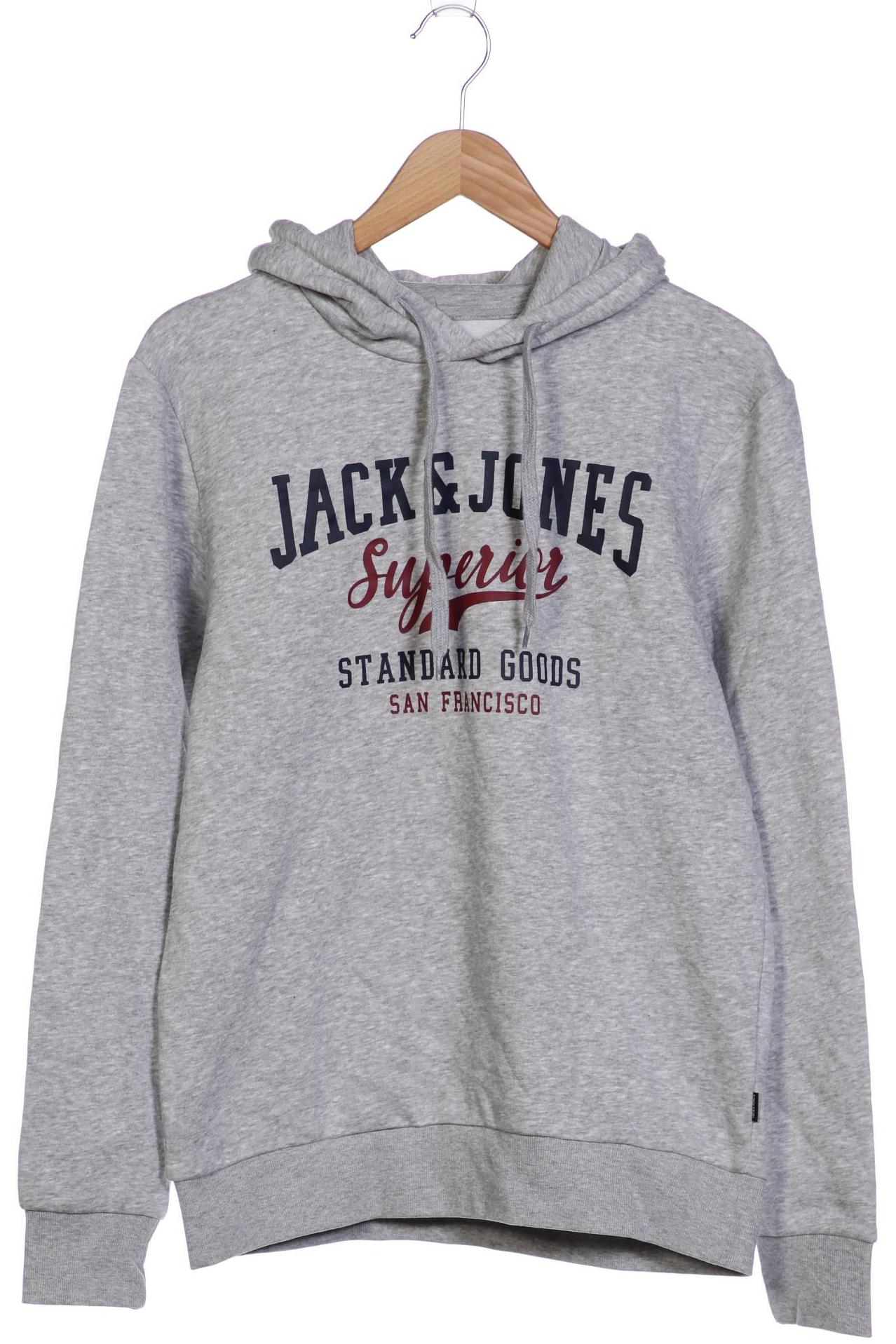 

Jack & Jones Herren Kapuzenpullover, grau, Gr. 48