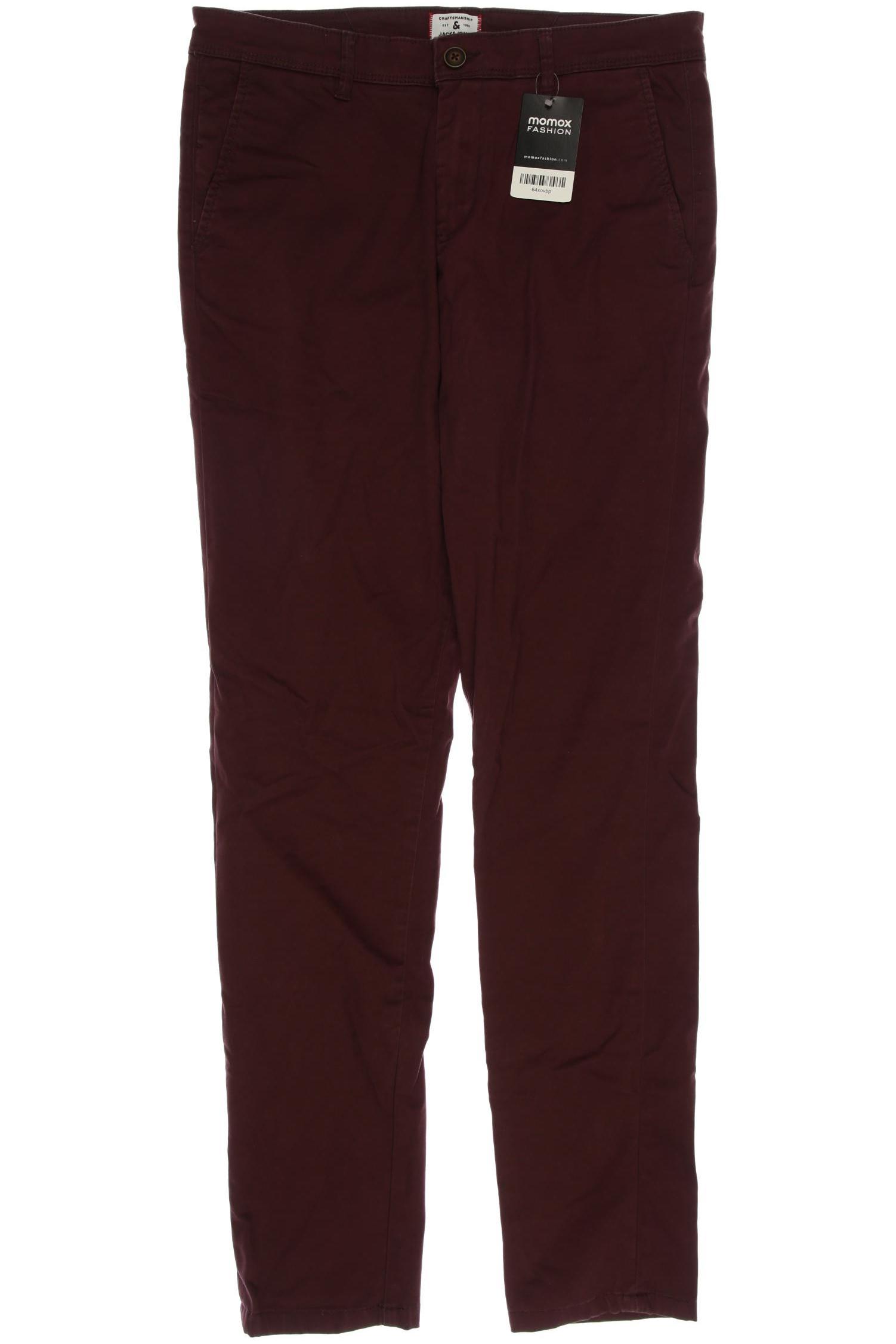 

JACK & JONES Herren Stoffhose, bordeaux