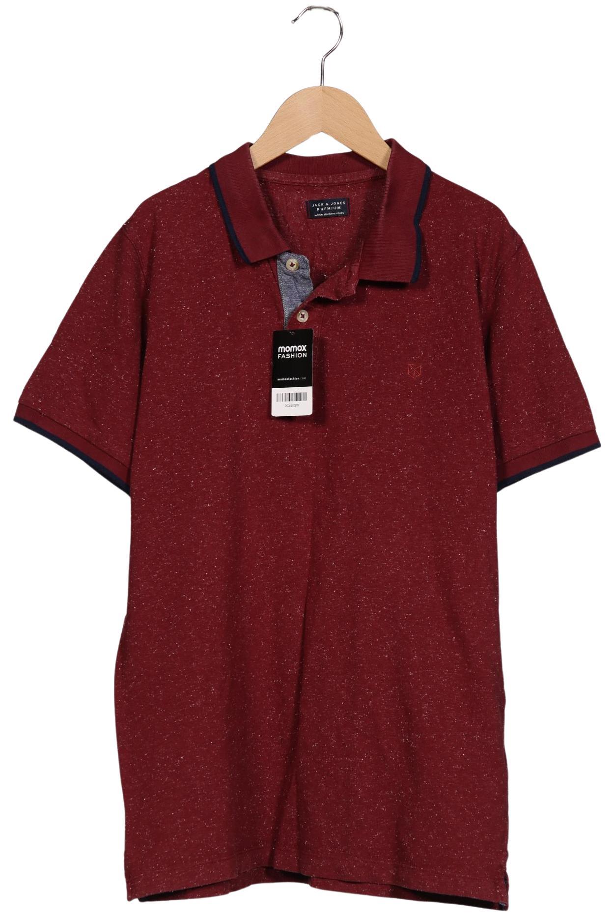 

Jack & Jones Herren Poloshirt, bordeaux, Gr. 52