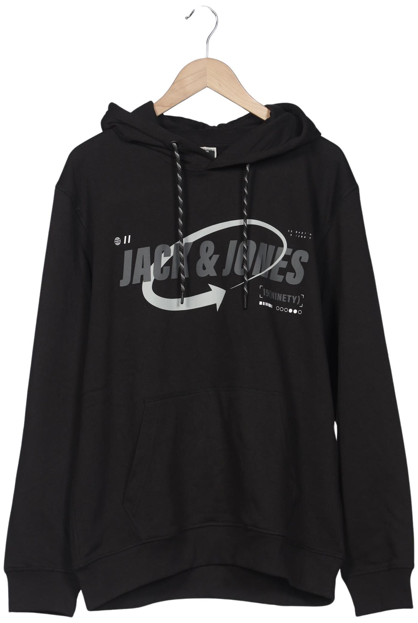 

Jack & Jones Herren Kapuzenpullover, schwarz, Gr. 56