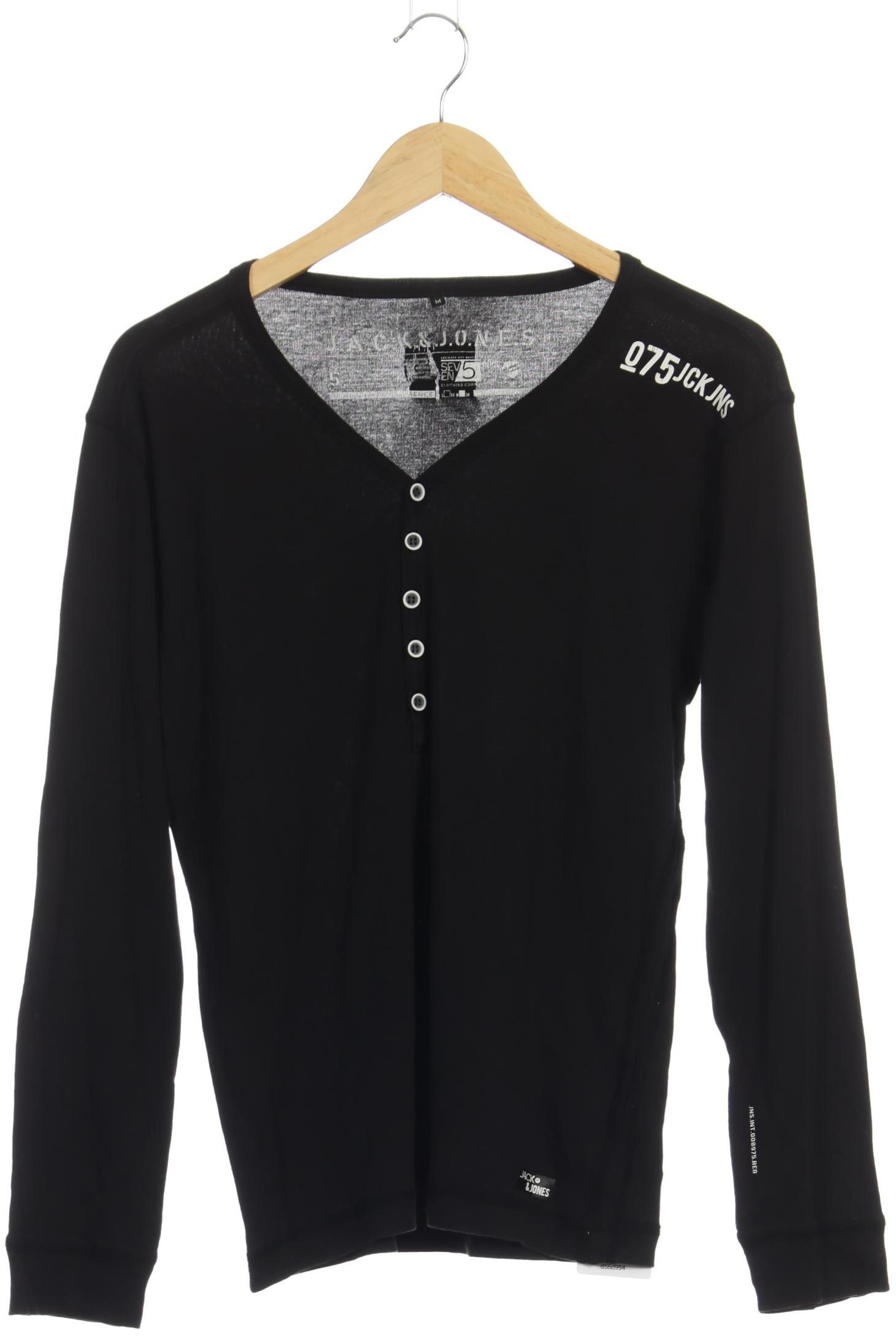 Thumbnail - Jack &amp; Jones Herren Langarmshirt, schwarz, Gr.