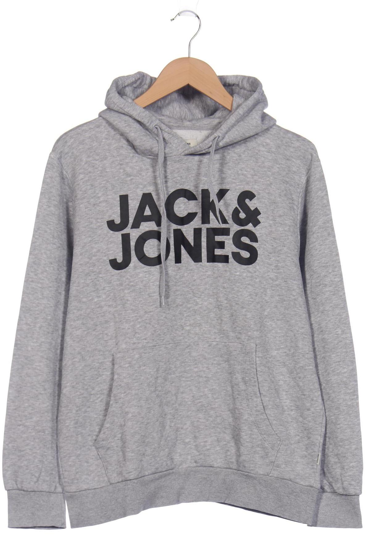 

Jack & Jones Herren Kapuzenpullover, grau, Gr. 48