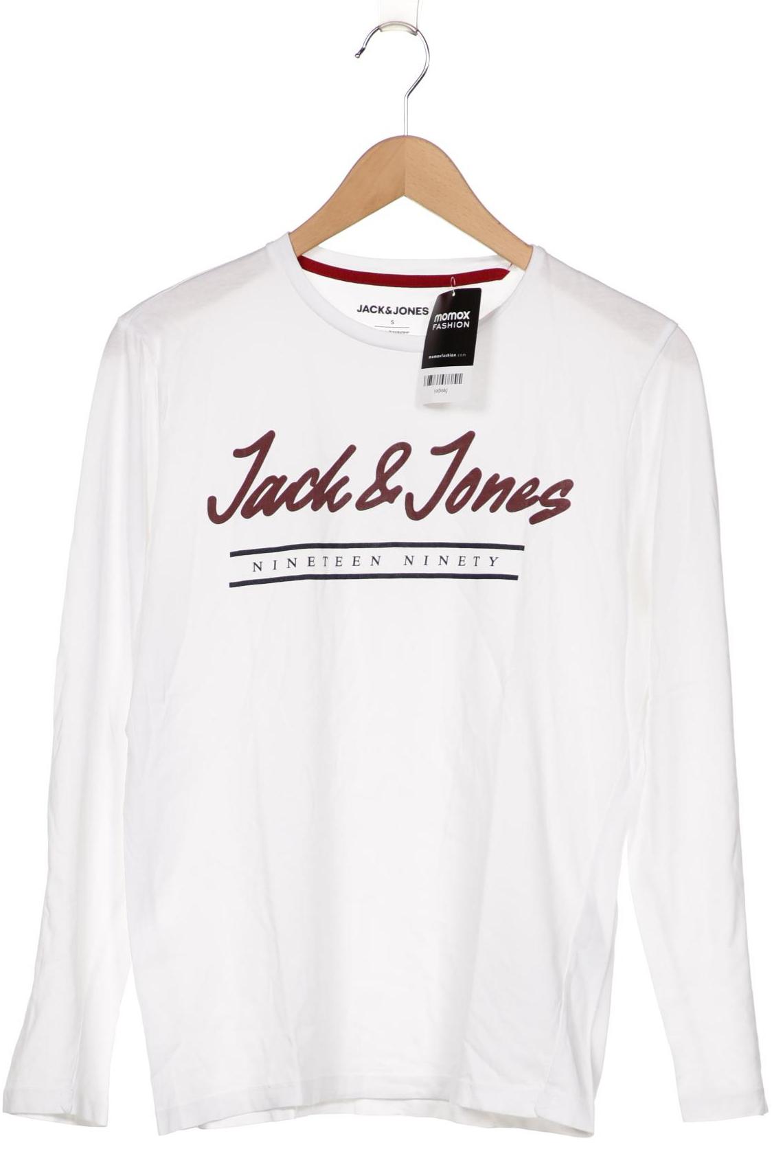 

JACK & JONES Herren Langarmshirt, weiß