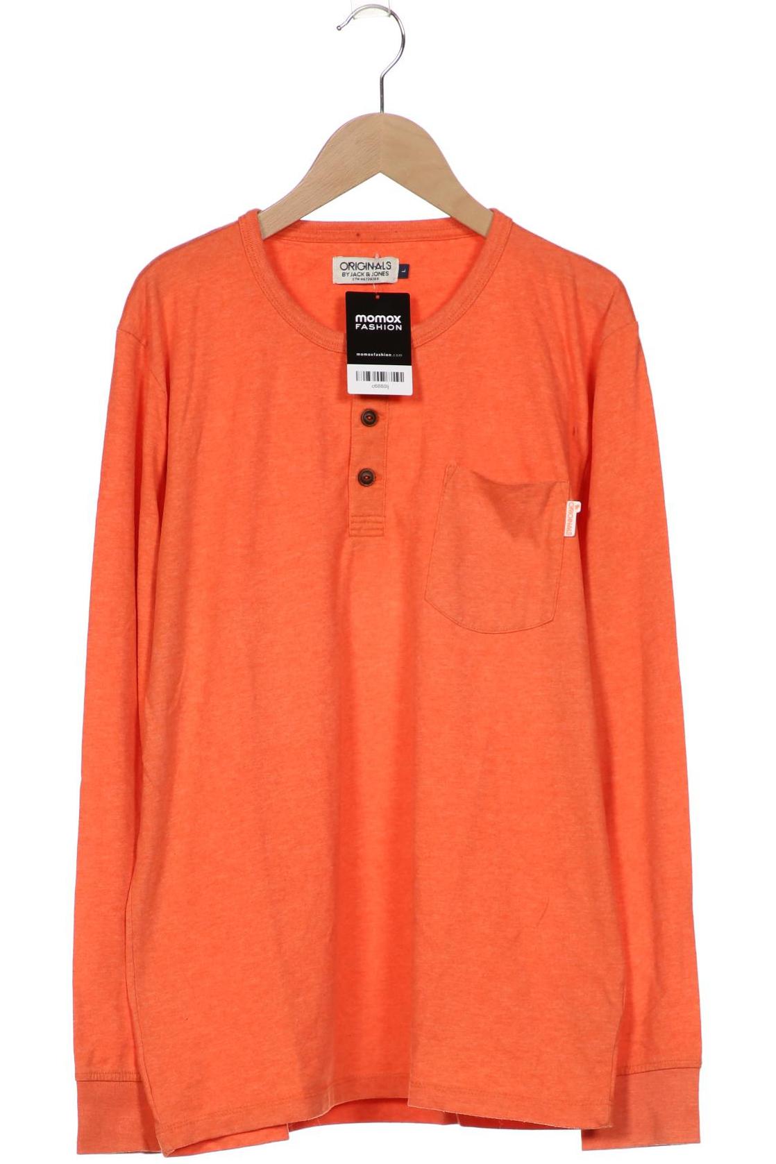 

JACK & JONES Herren Langarmshirt, orange