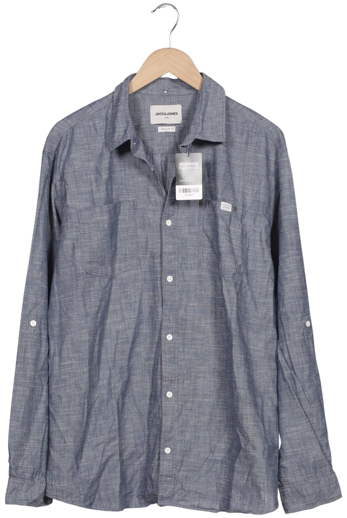 Thumbnail - Jack &amp; Jones Herren Hemd, marineblau, Gr. 56