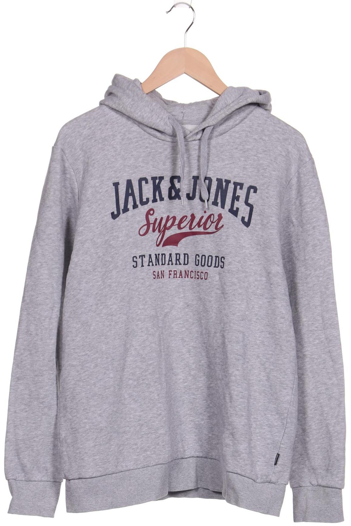 

JACK & JONES Herren Kapuzenpullover, grau