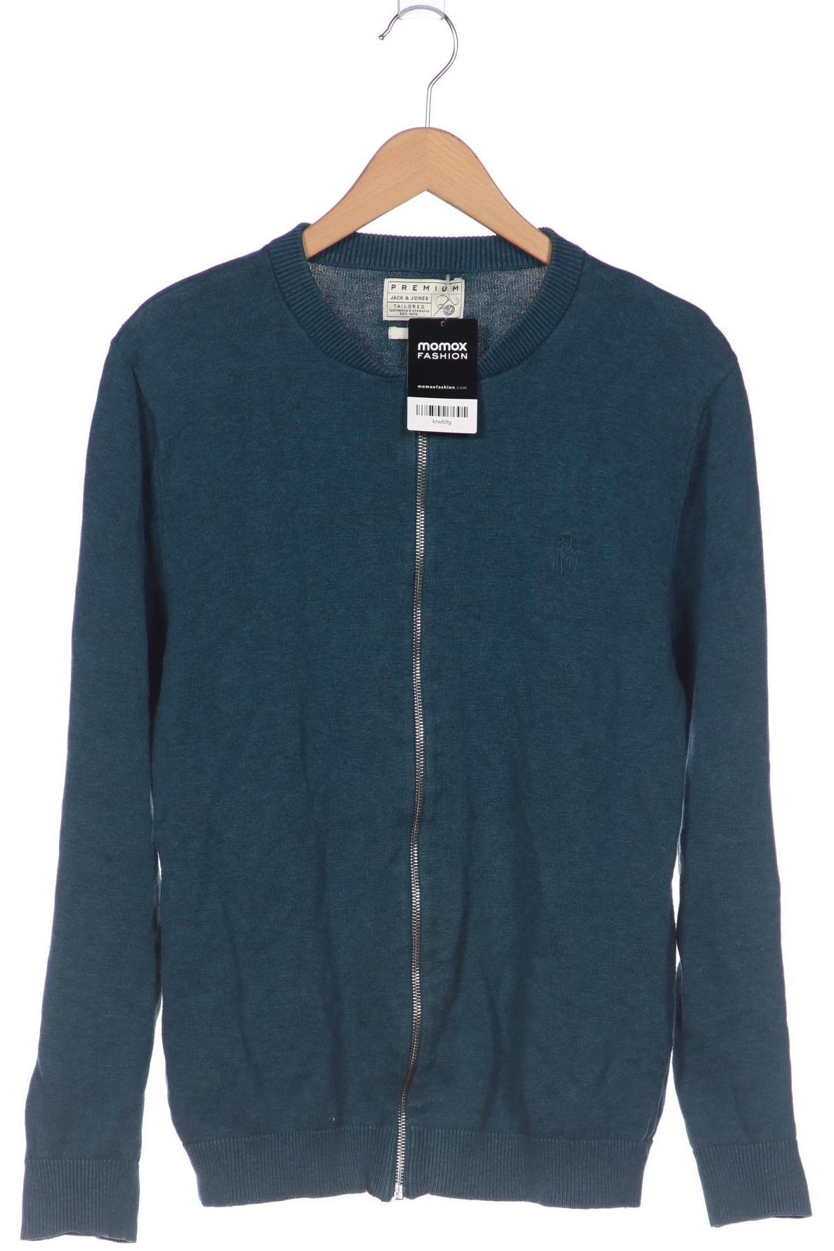 

Jack & Jones Herren Strickjacke, türkis, Gr. 52