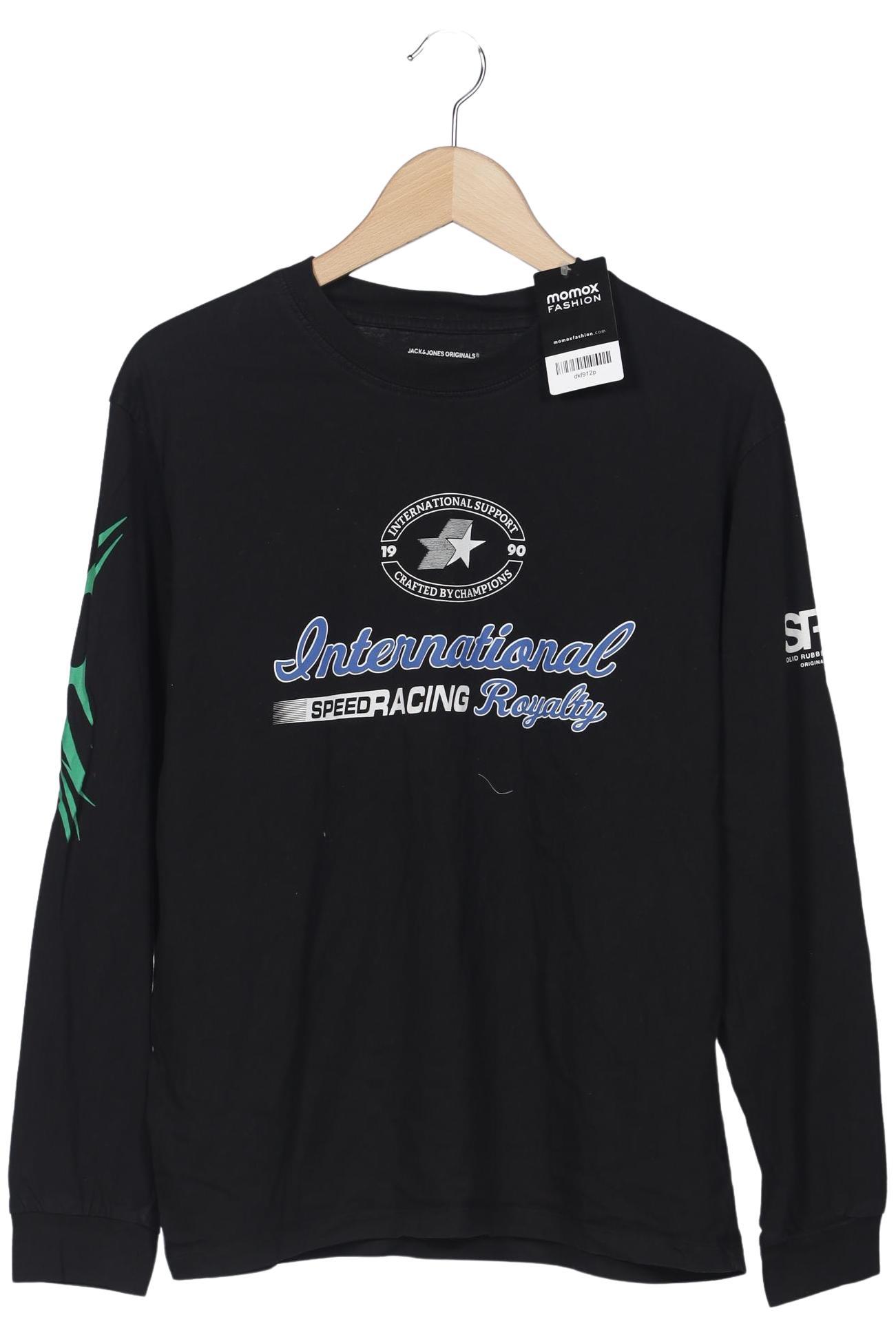 Thumbnail - Jack &amp; Jones Herren Langarmshirt, schwarz, Gr. 46