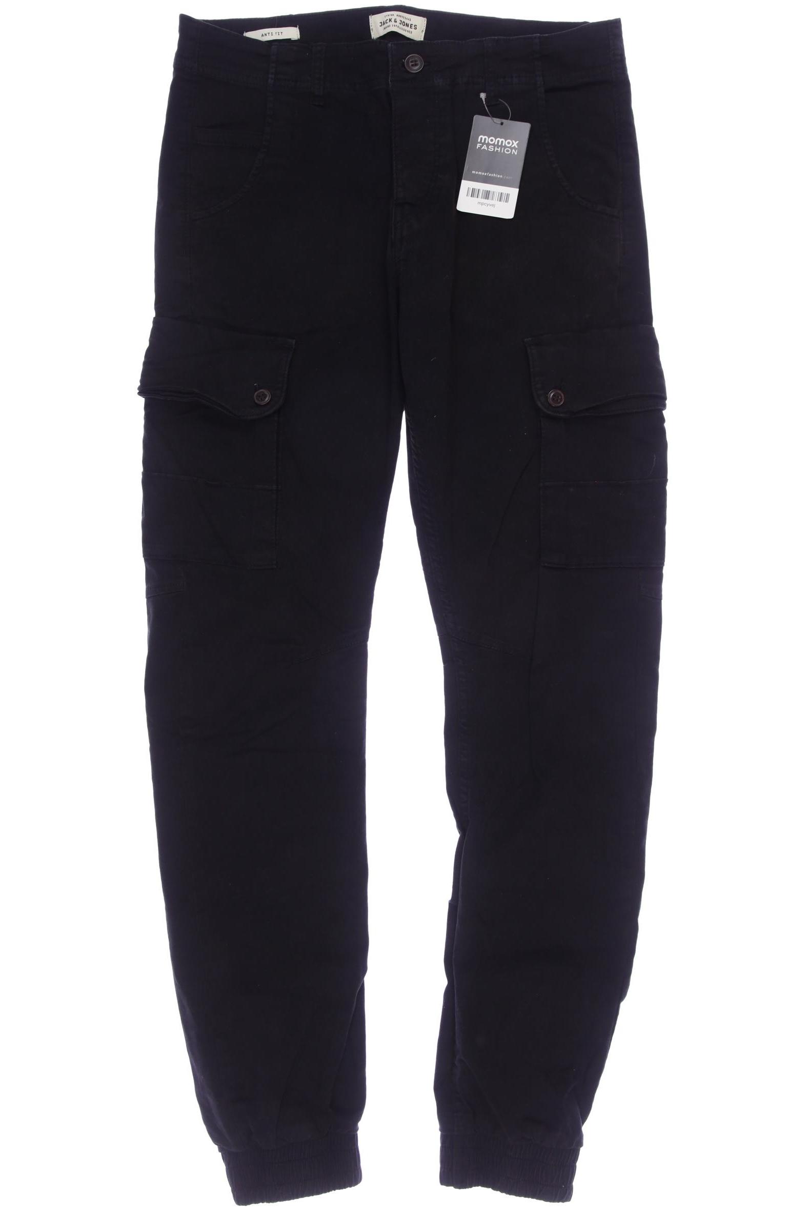 

Jack & Jones Herren Stoffhose, schwarz, Gr. 30