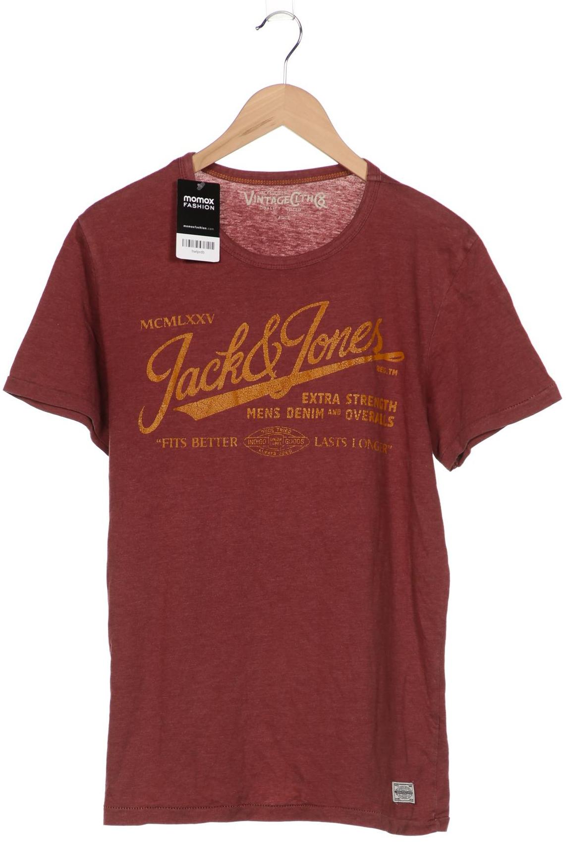 

Jack & Jones Herren T-Shirt, bordeaux, Gr. 52