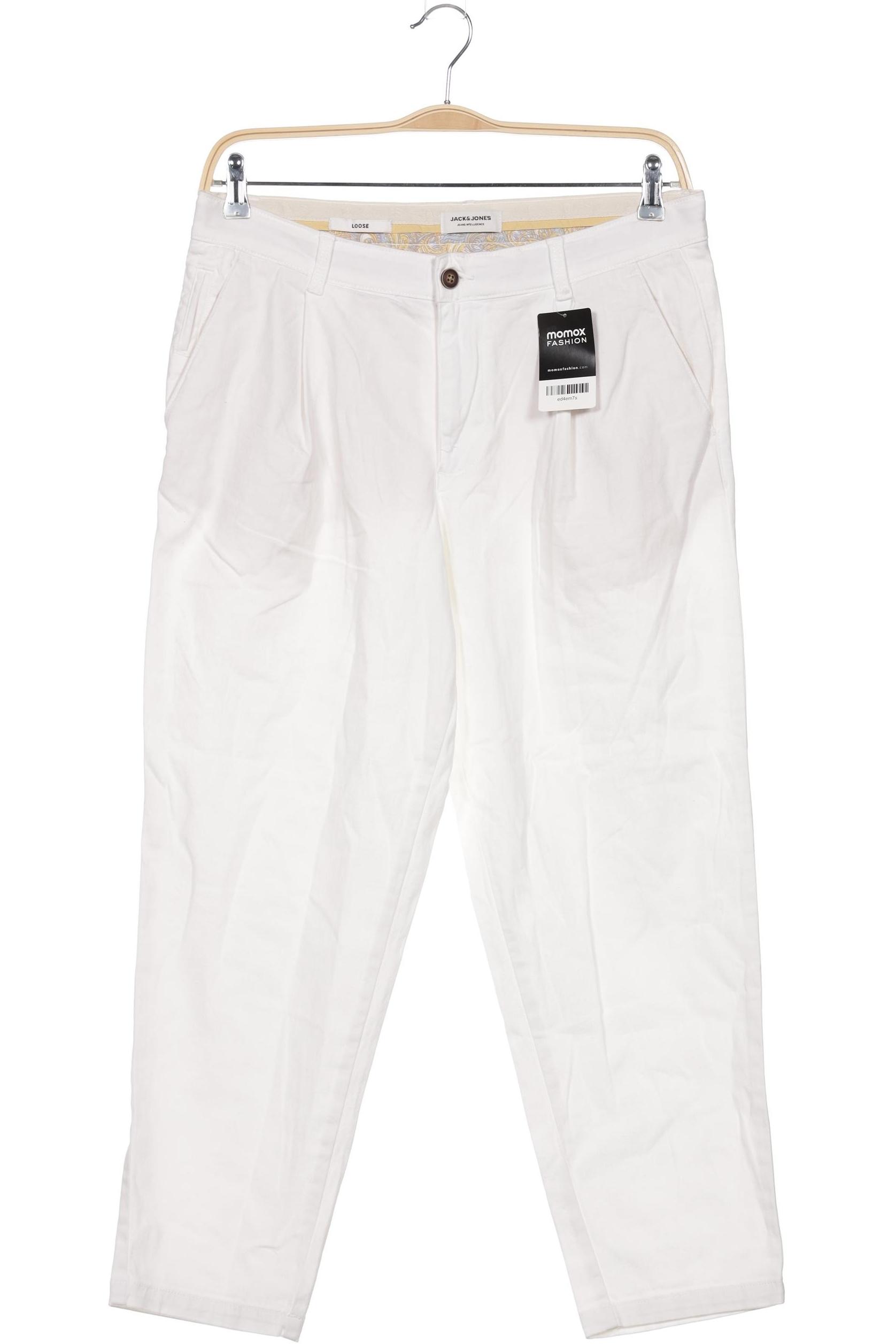 

Jack & Jones Herren Stoffhose, weiß, Gr. 32