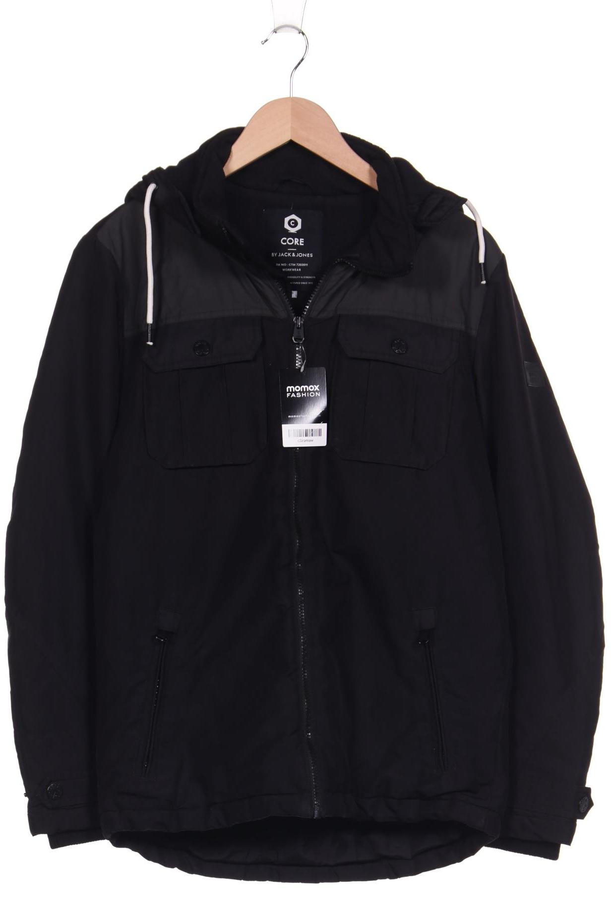 

Jack & Jones Herren Mantel, schwarz, Gr. 46