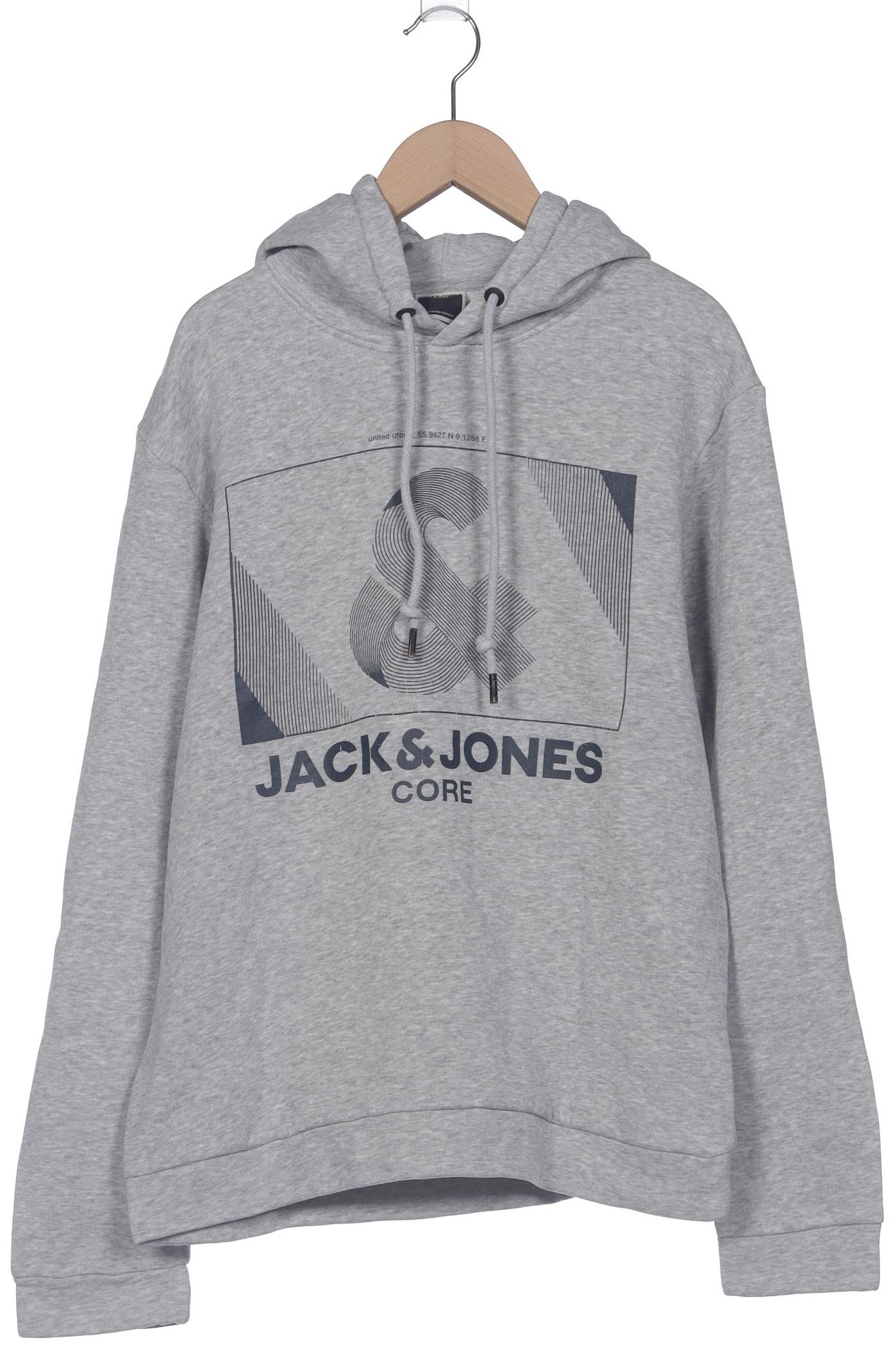 

Jack & Jones Herren Kapuzenpullover, grau, Gr. 46