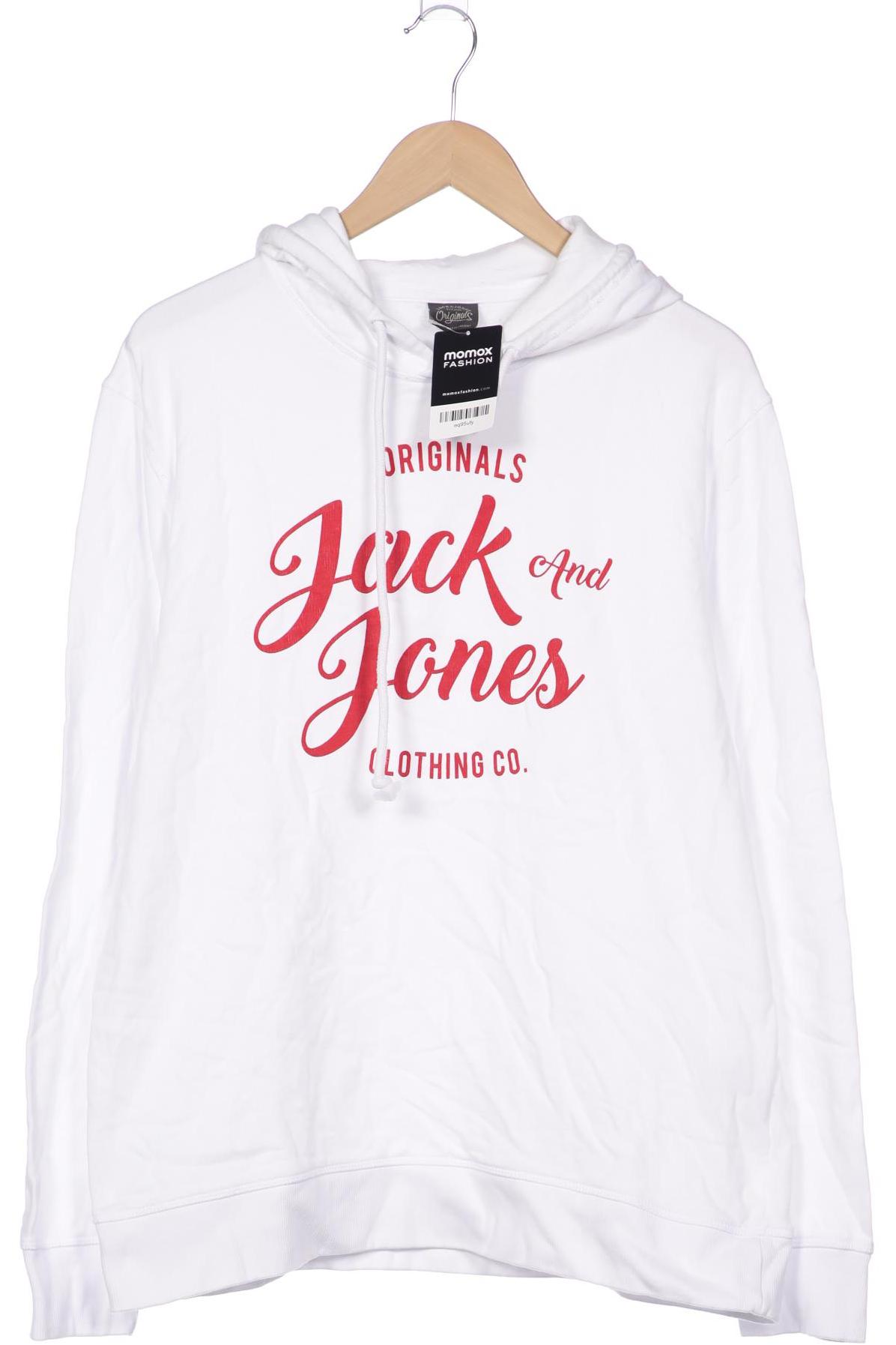 

Jack & Jones Herren Kapuzenpullover, weiß, Gr. 54