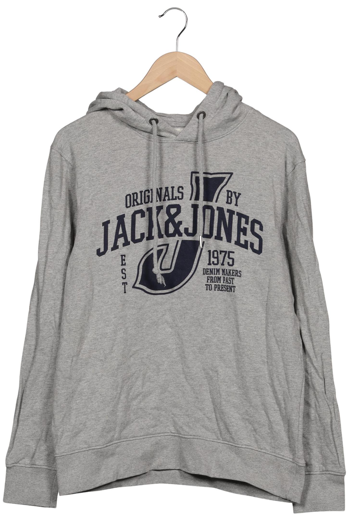 

Jack & Jones Herren Kapuzenpullover, grau, Gr. 52