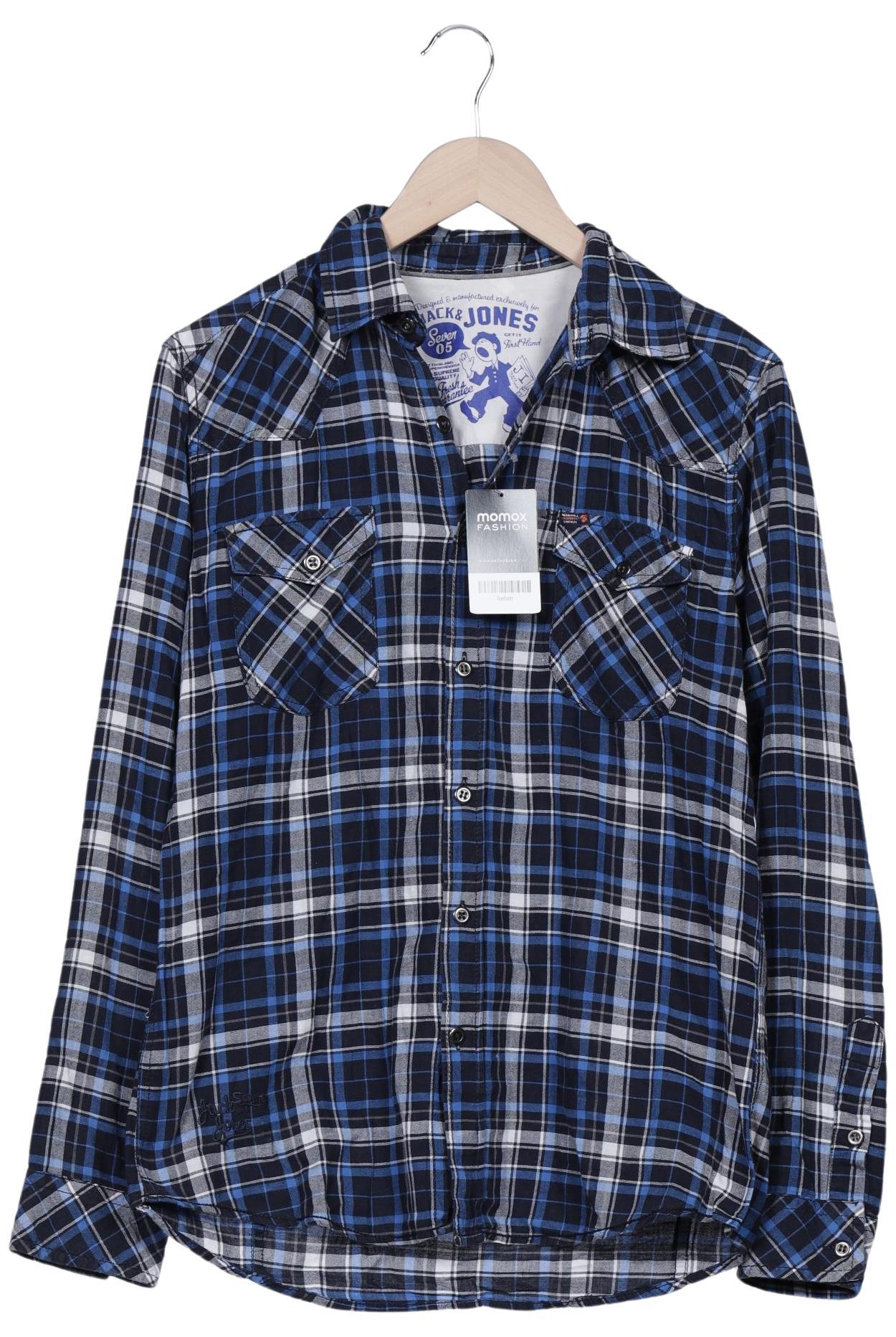 

Jack & Jones Herren Hemd, blau, Gr. 46