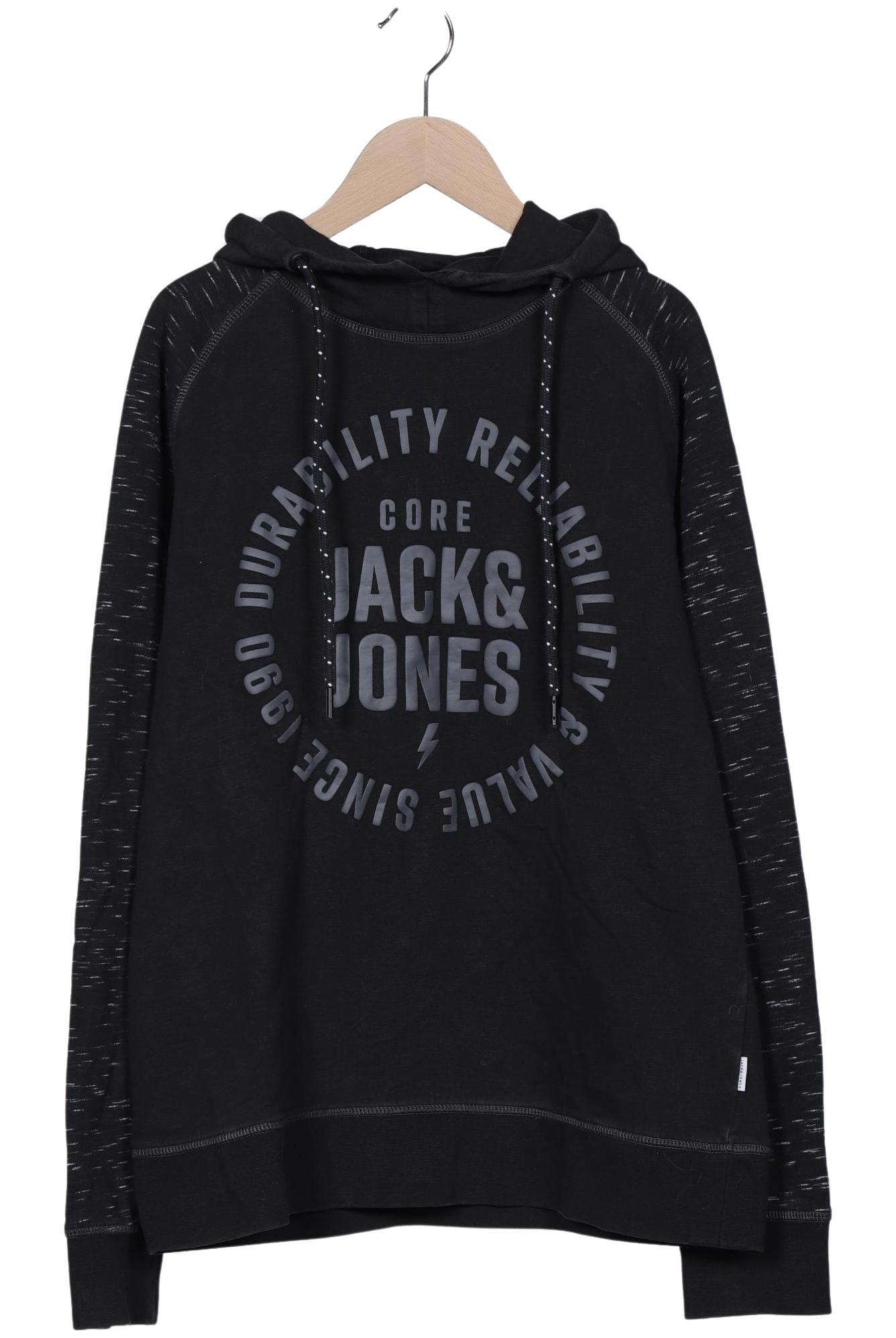 

Jack & Jones Herren Kapuzenpullover, schwarz, Gr. 52