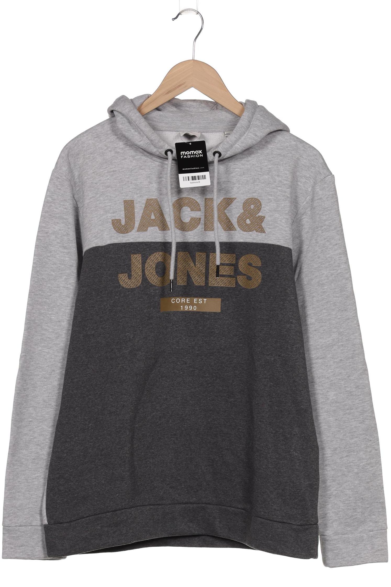 

Jack & Jones Herren Kapuzenpullover, grau, Gr. 52