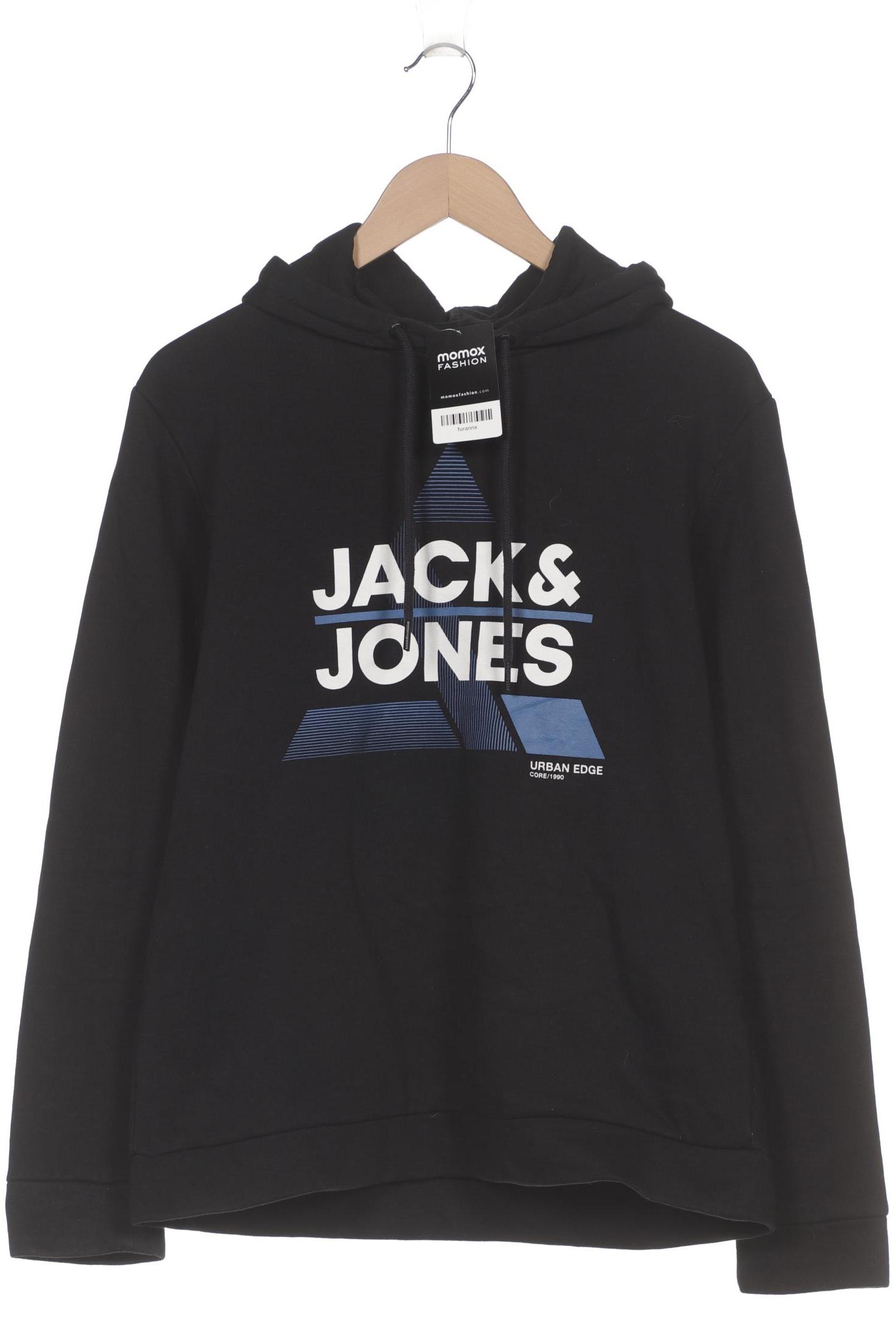 

Jack & Jones Herren Kapuzenpullover, schwarz, Gr. 48
