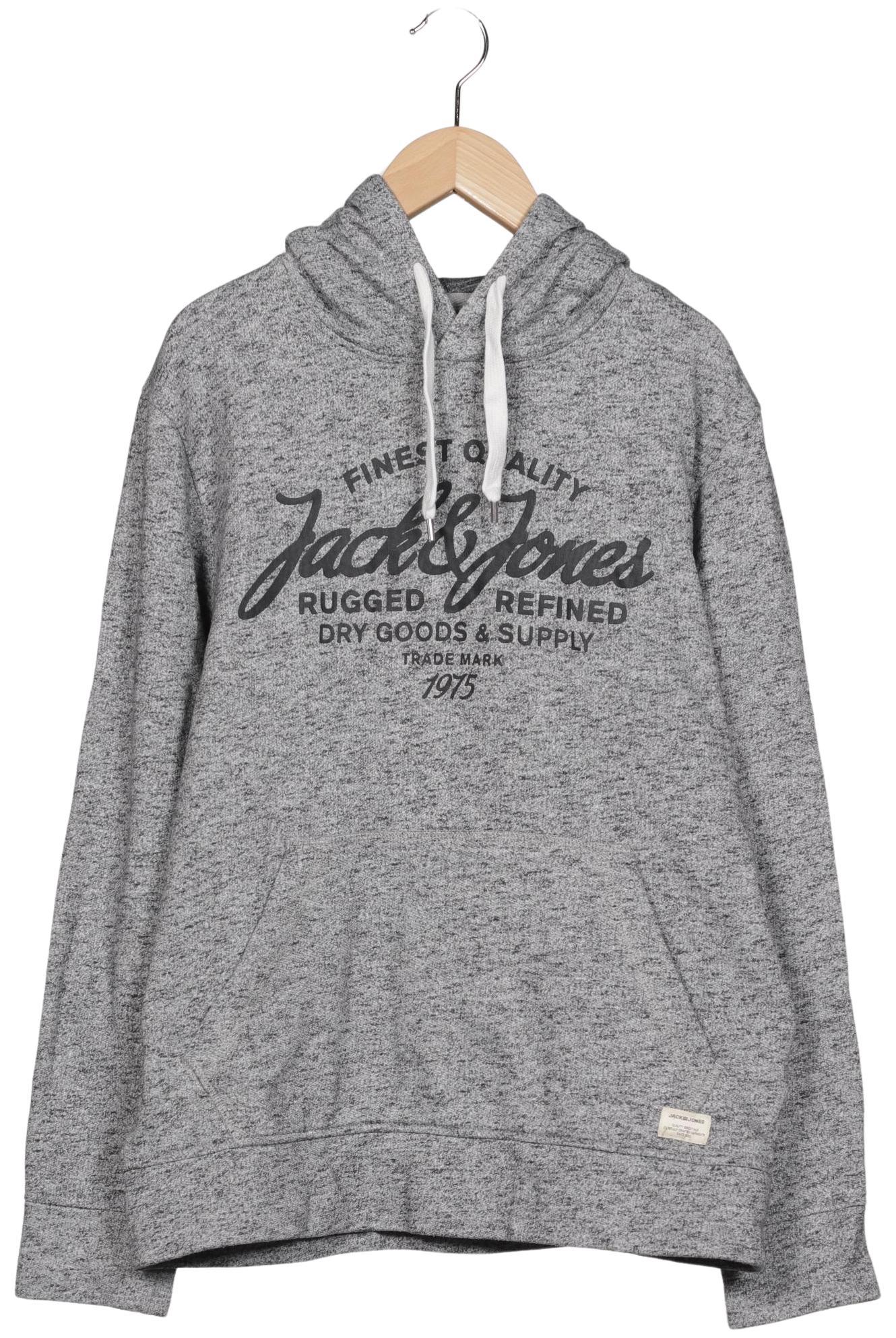 

Jack & Jones Herren Kapuzenpullover, grau, Gr. 46